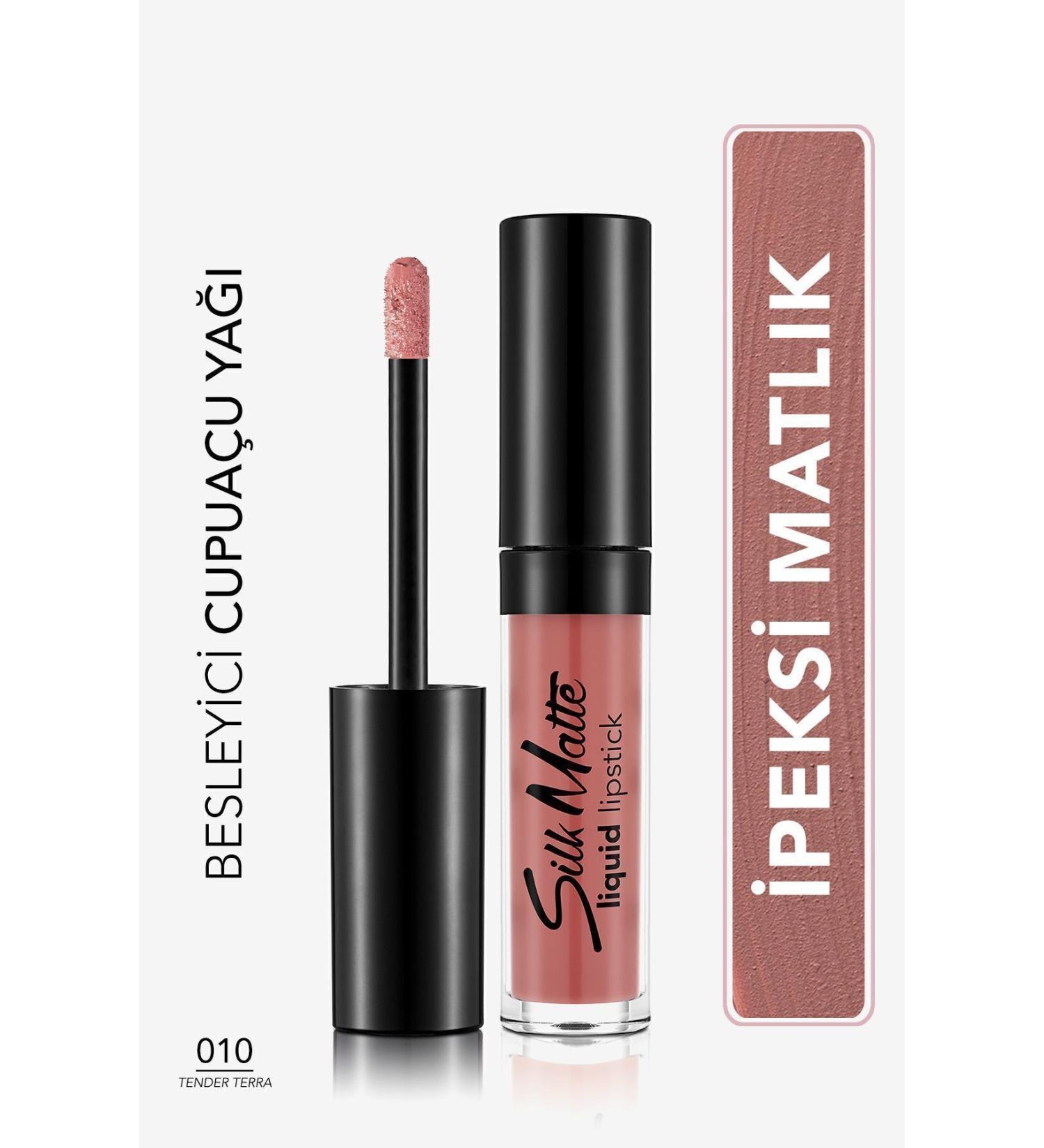 Flormar Velvet Texture Liquid Matte Lipstick - Silk Matte Liquid Lipstick - 010 TENDER TERRA - 8690604505371 - Buy Online on GoSupps.com