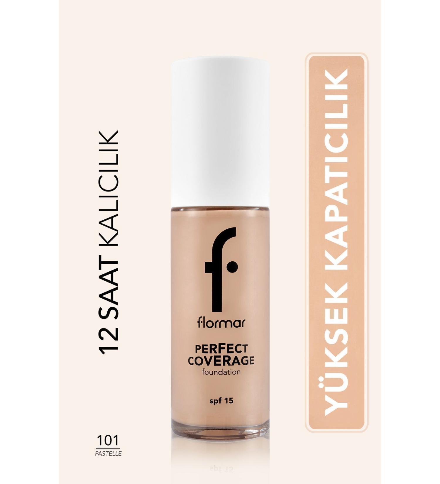 Flormar Perfect Coverage Intensive Concealer Water Based Foundation (PINK UNDERTONE) -101 Pastelle -8682536058148 - Buy Online on GoSupps.com