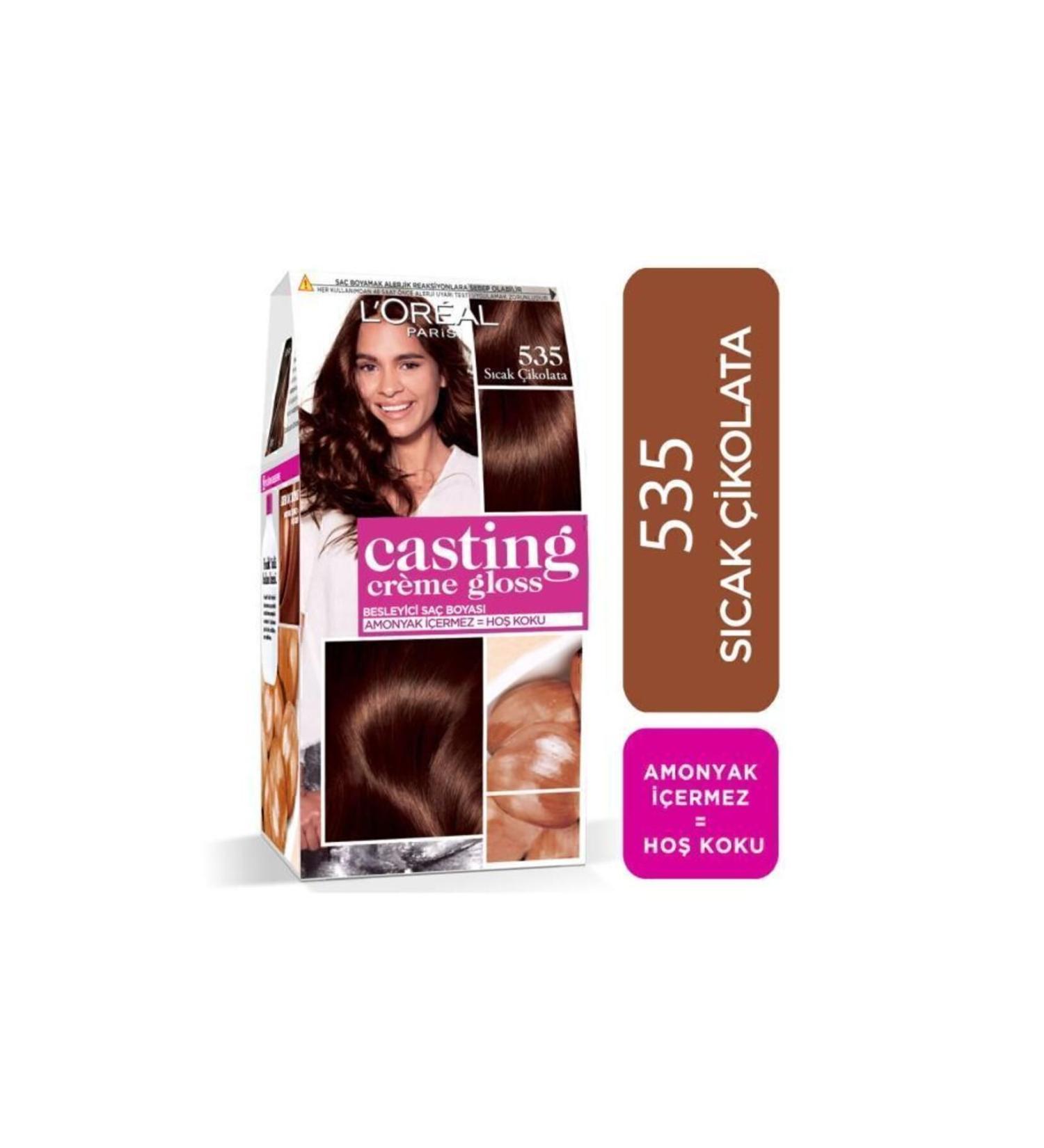 L'Oreal Paris Casting Creme Gloss 535 Warm Chocolate Hair Dye - 3600523302949 - Buy Online on GoSupps.com