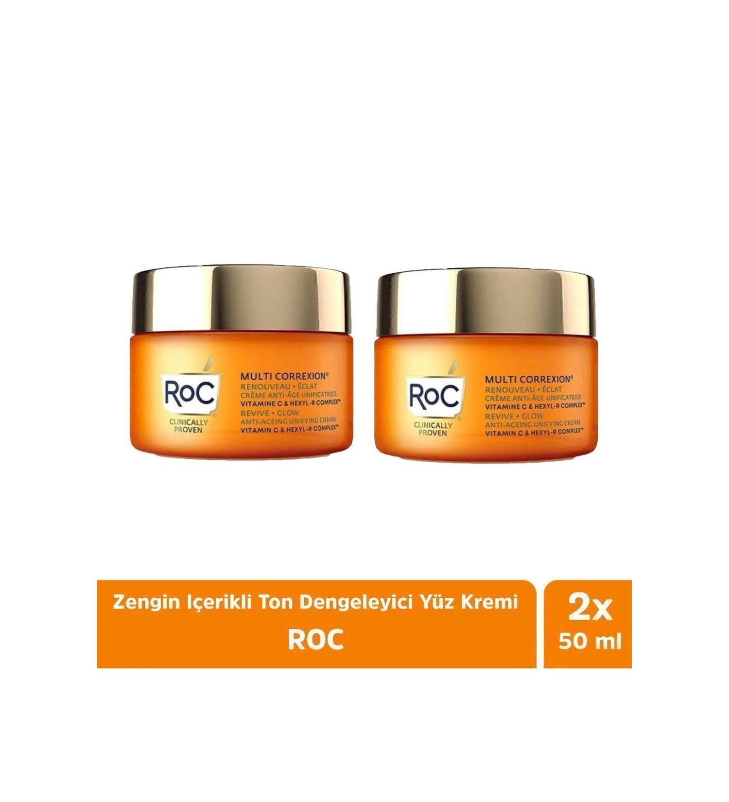 Roc Rich Tone Balancing Face Cream 50 ml x2