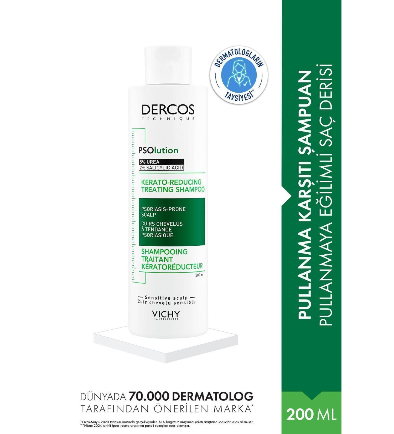 Vichy Dercos Psolution Anti-Flaking Care Shampoo 200 ml - Buy Online on GoSupps.com