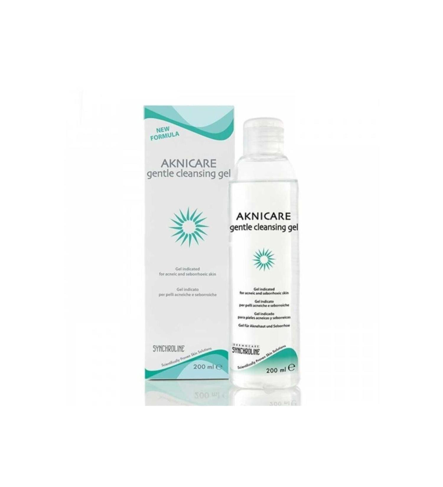 SYNCHROLINE Cleansing Gel for Acne Skin - Aknicare Gentle Cleansing Gel 200 Ml 8023628005082
