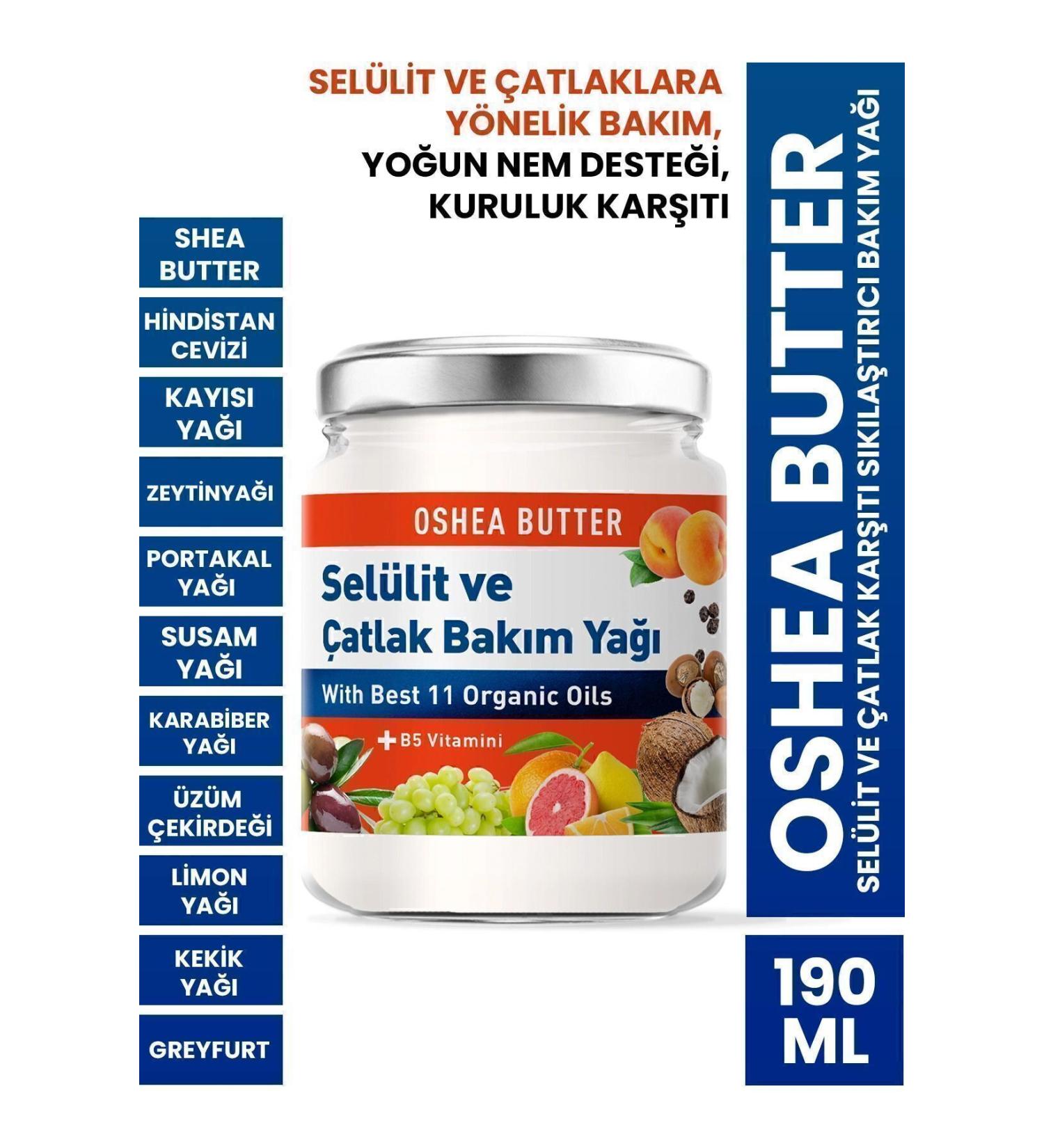 PROCSIN Procsin Oshea Butter Anti-Cellulite and Anti-Stretch Firming Care Oil 190 Ml - Buy Online on GoSupps.com