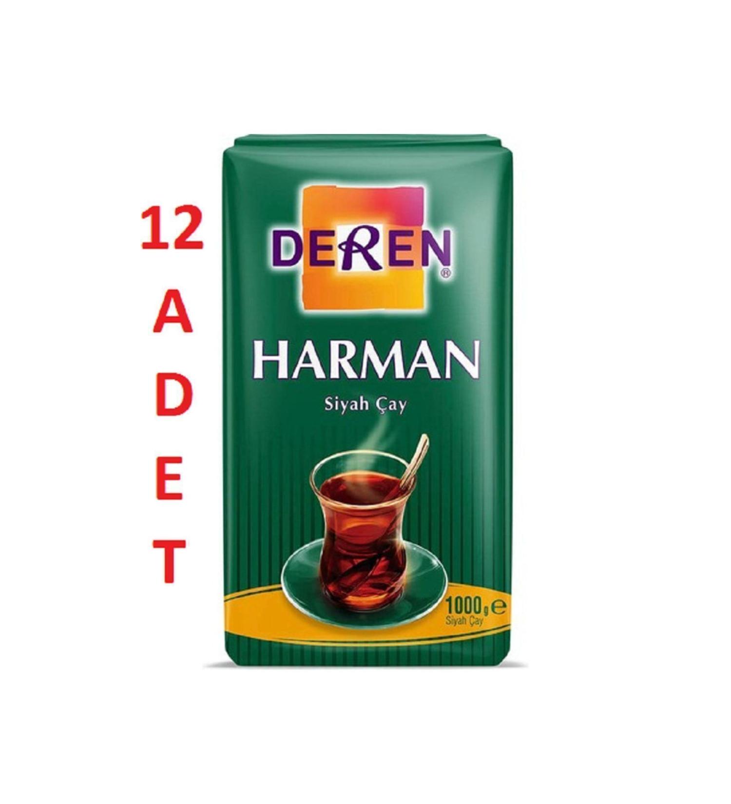 DEREN Harman 1 Kg Black Tea 12 Pack