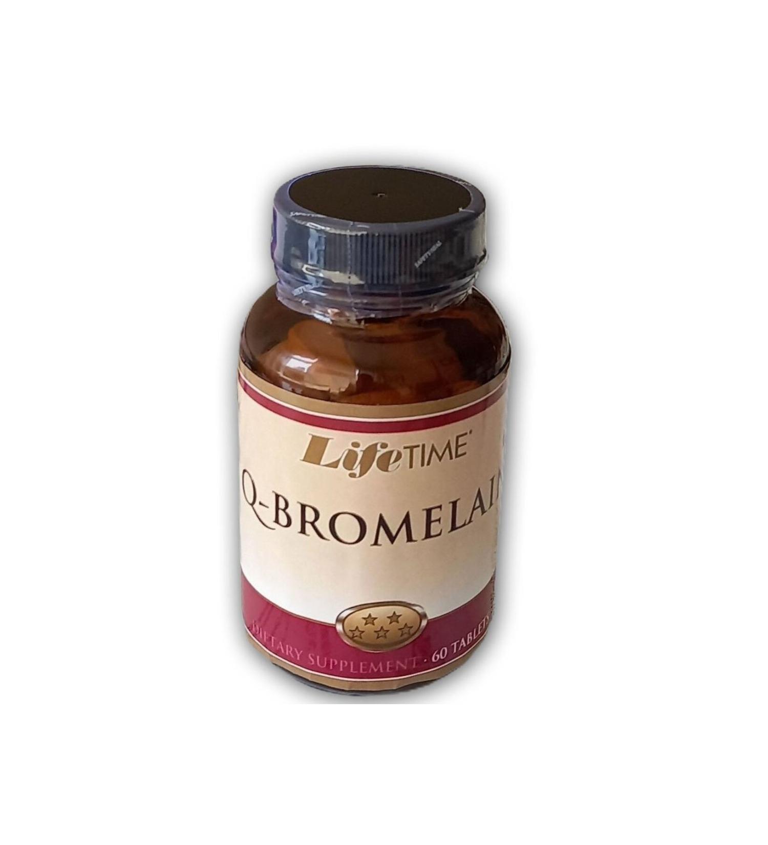 LifeTime Life Time Q-bromelain 60 Tablets