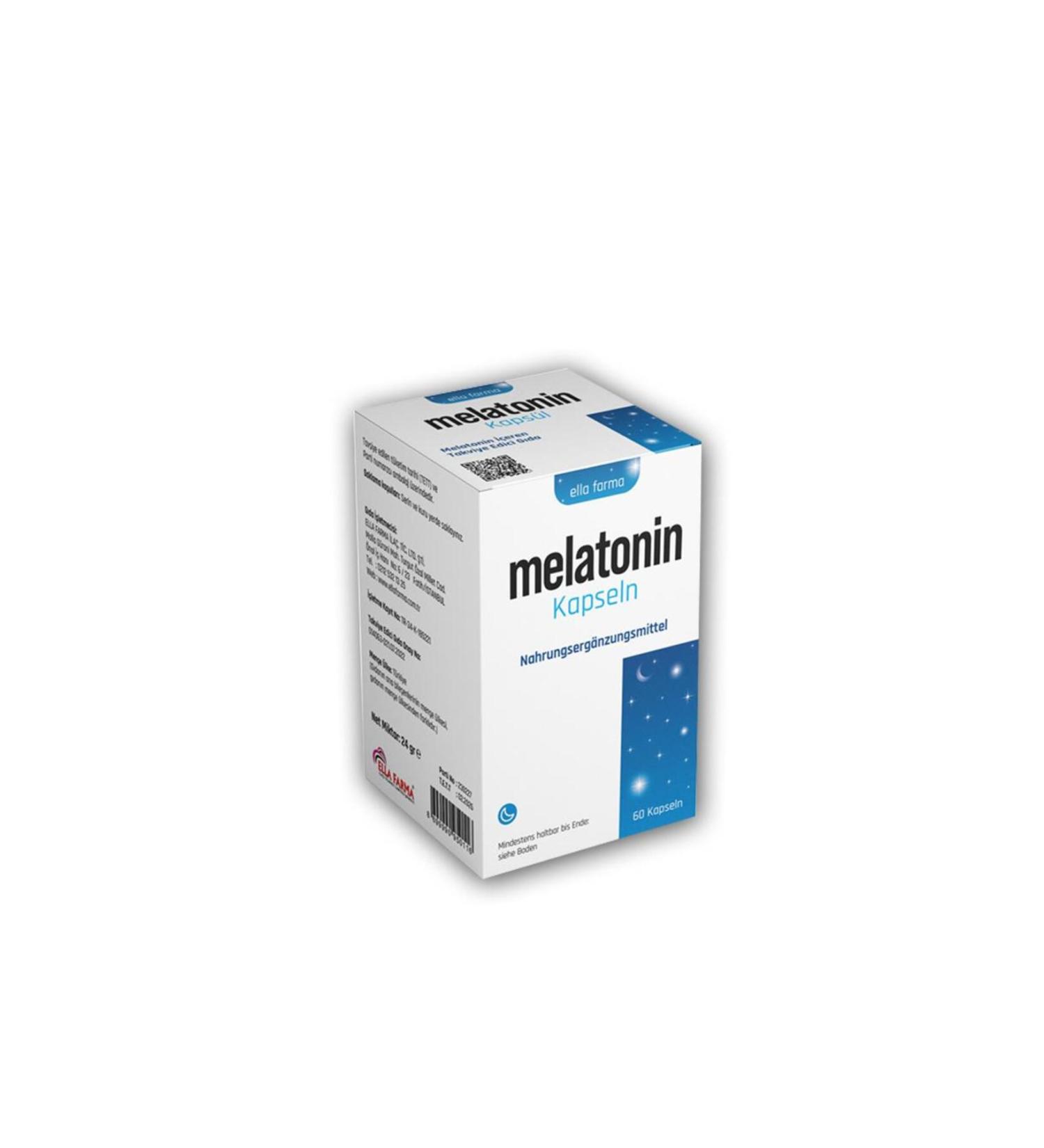 Ella Farma Melatonin 3 Mg 60 Capsules