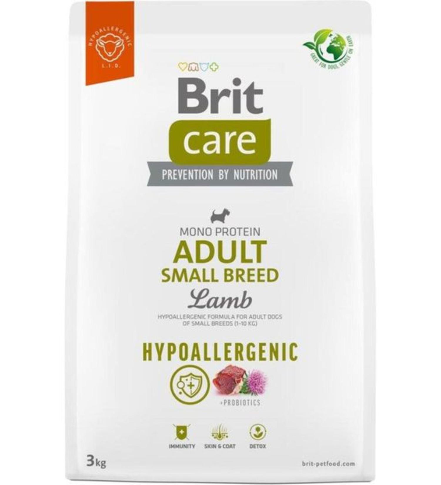 Brit Care Lamb Hypoallergenic Mini Breed Adult Dog Dry Food 3 Kg