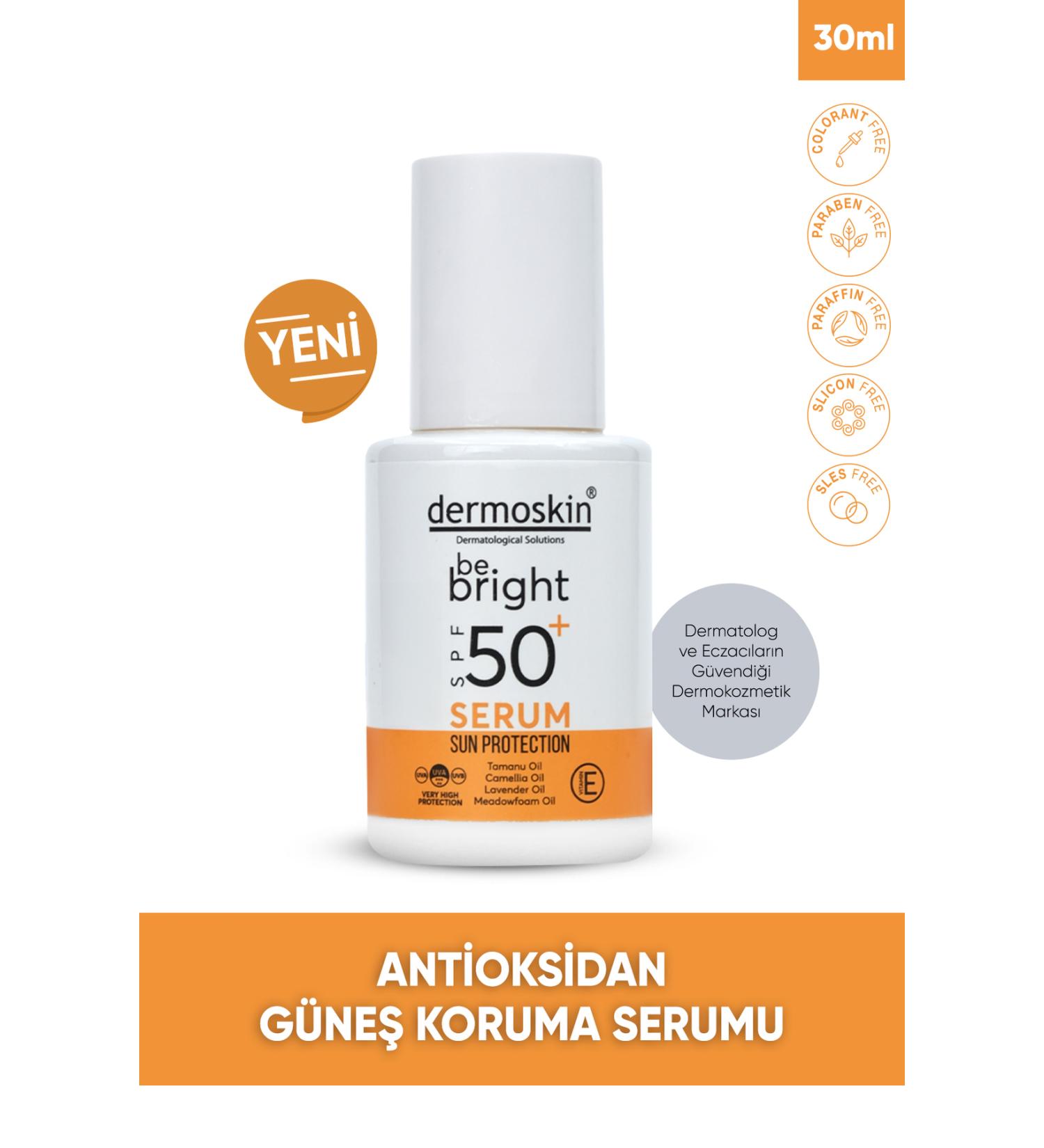 Dermoskin Be Bright Sun Protection Serum SPF 50+ 30 ml - Buy Online on GoSupps.com