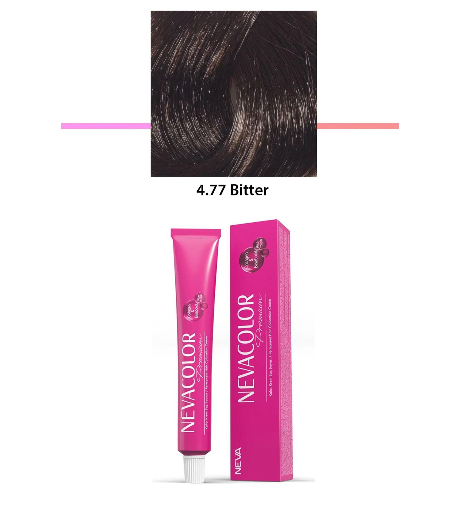 Sfey Premium 4.77 Bitter - Permanent Cream Hair Dye 50 g Tube - FSK7102-5879