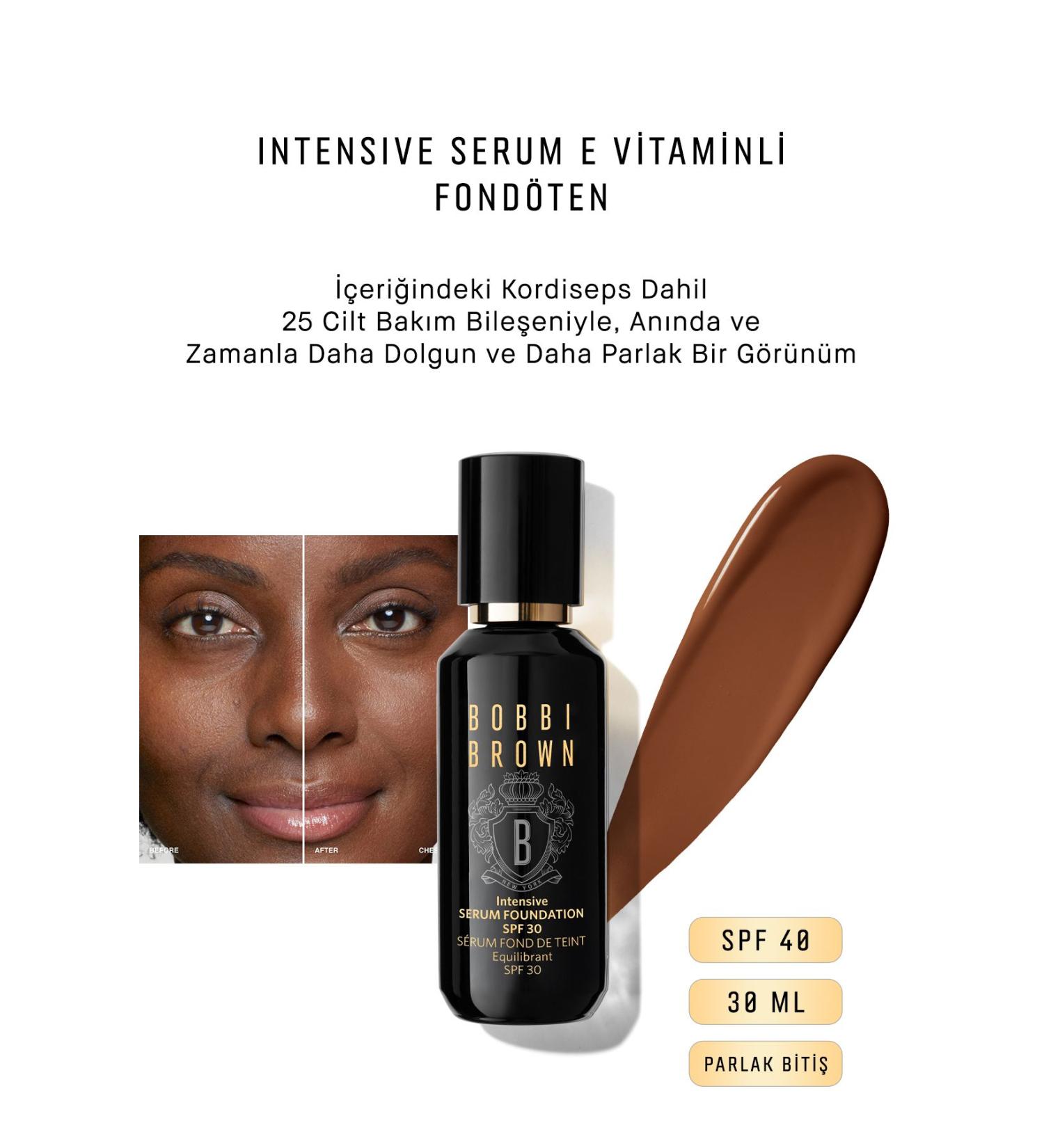 Bobbi Brown Intensi ve Serum Vitamin E Foundation Spf 40 Shi ny Fi ni sh 30 Ml - Chestnut Passi .1477