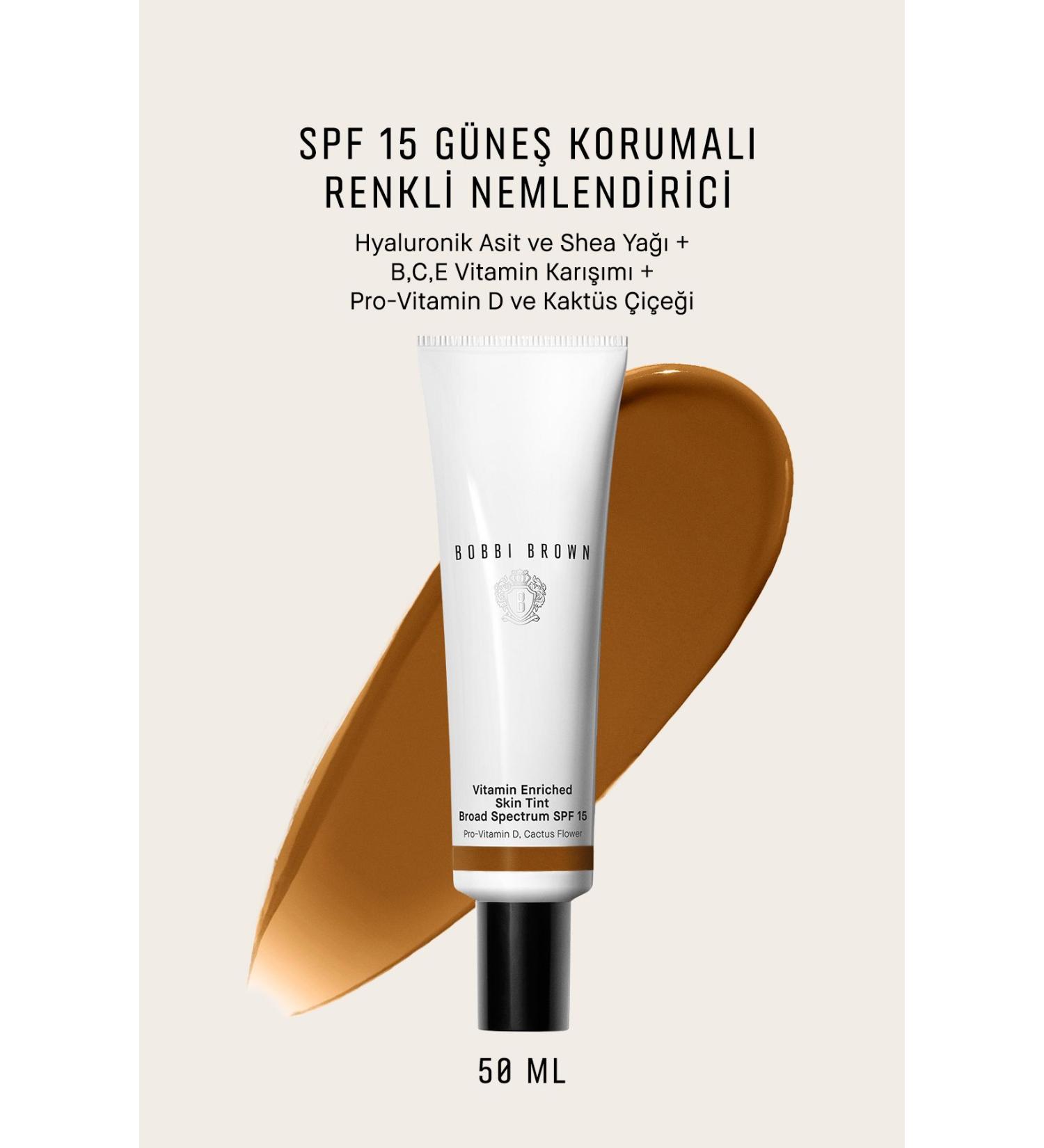 Bobbi Brown VITAMIN ENRICHED NOURISHING NATURAL LOOKING TINTED MOISTURIZER-DEEP 2 PASS .1603