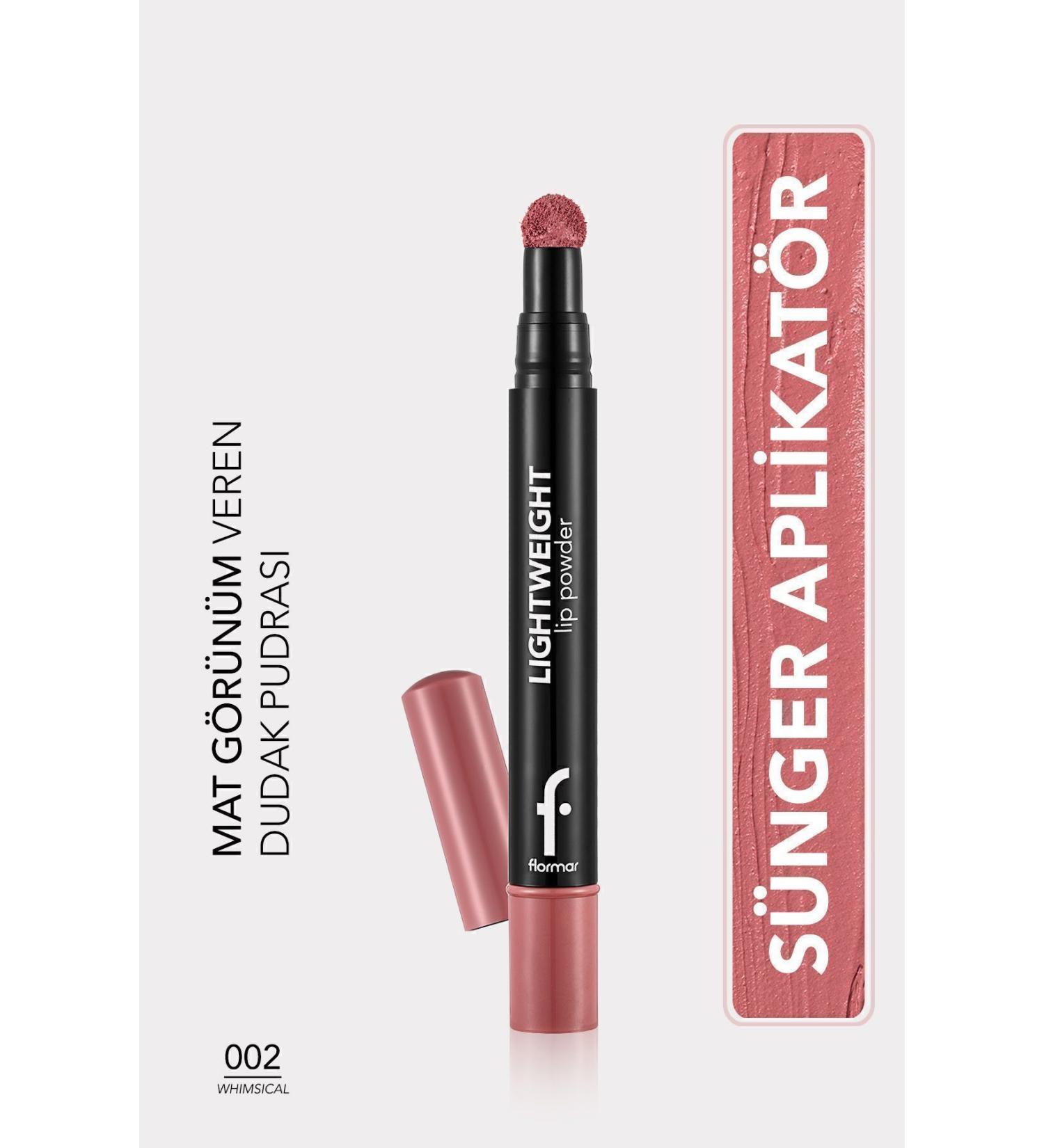 Flormar Lightweight Matte Lip Powder (PINK) - Lightweight Lip Powder - 002 Whimsical - 8682536007443 - Buy Online on GoSupps.com