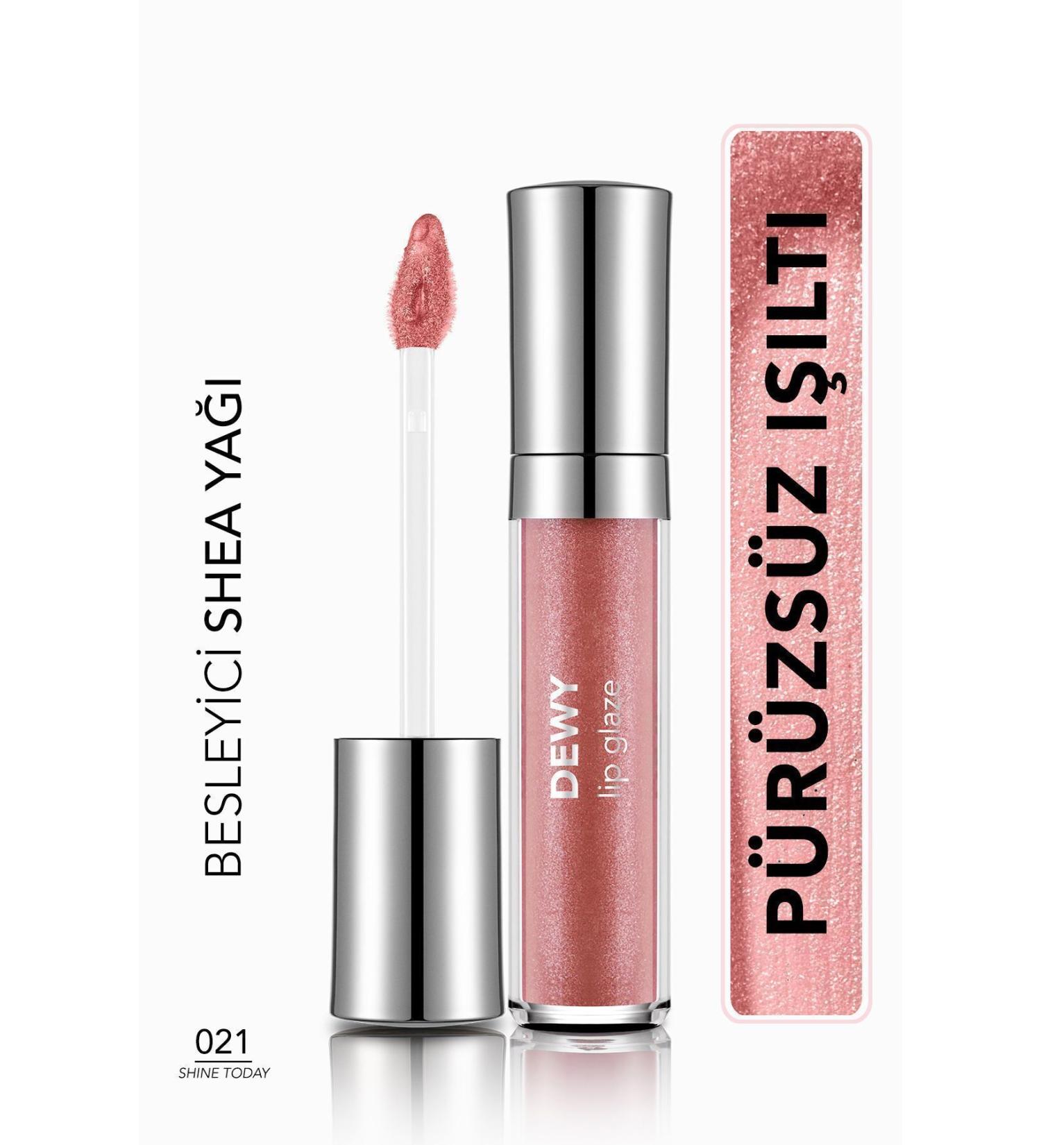 Flormar Nourishing Lip Gloss - Dewy Lip Glaze - 021 Shine Today!-8682536069380 - Buy Online on GoSupps.com