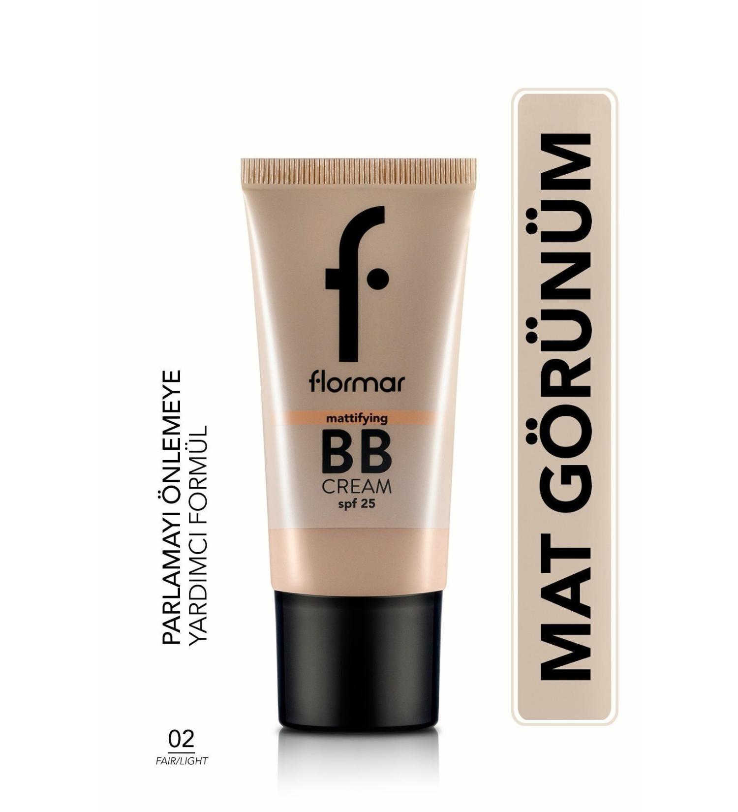 Flormar Matte Finish Bb Cream - Mattifying Bb Cream - 002 Fair-light - 8690604535170 - Buy Online on GoSupps.com