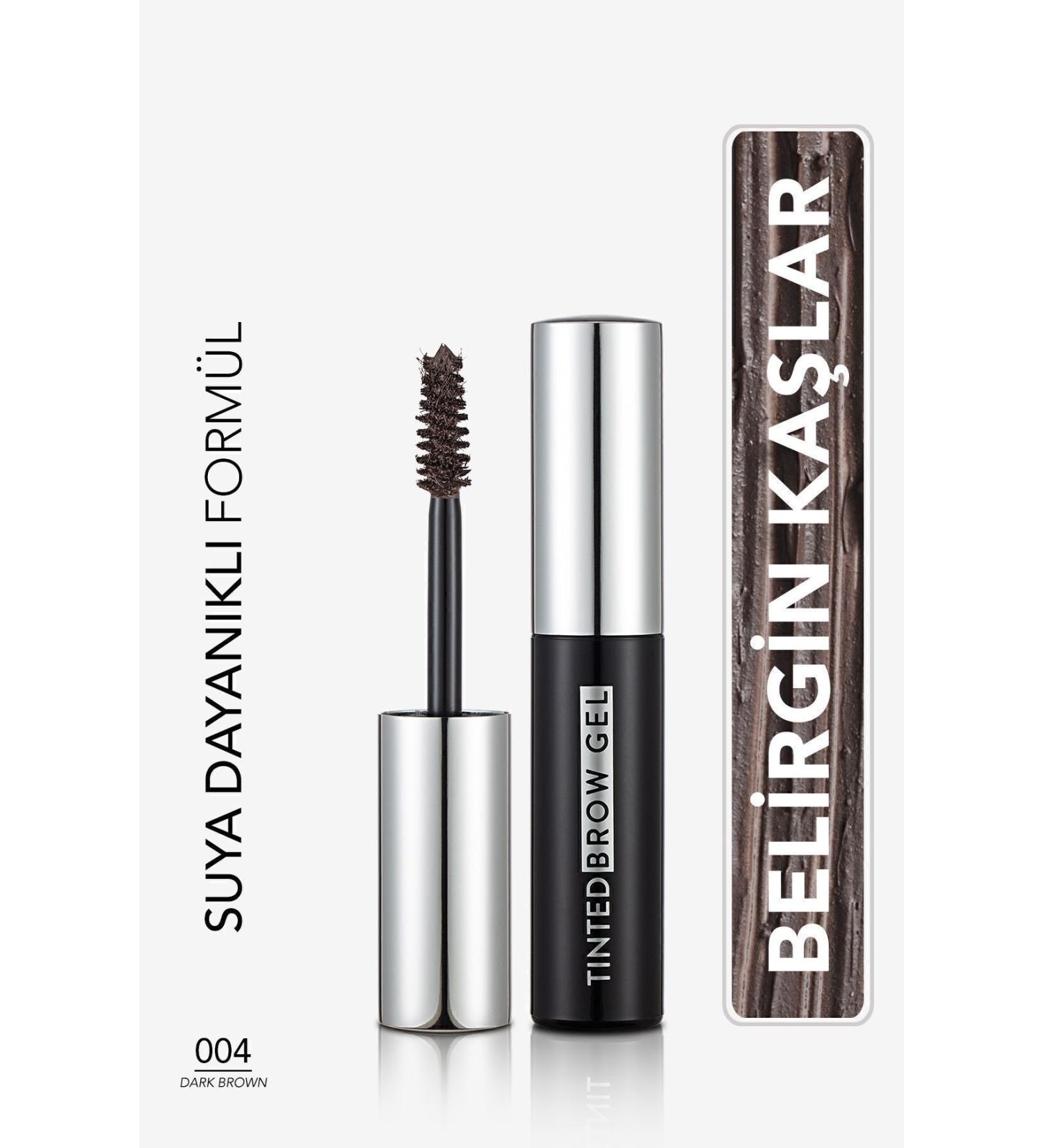 Flormar Water-Resistant Eyebrow Mascara (DARK BROWN) - Tinted Brow Gel - 004 Dark Brown - 8682536034784 - Buy Online on GoSupps.com