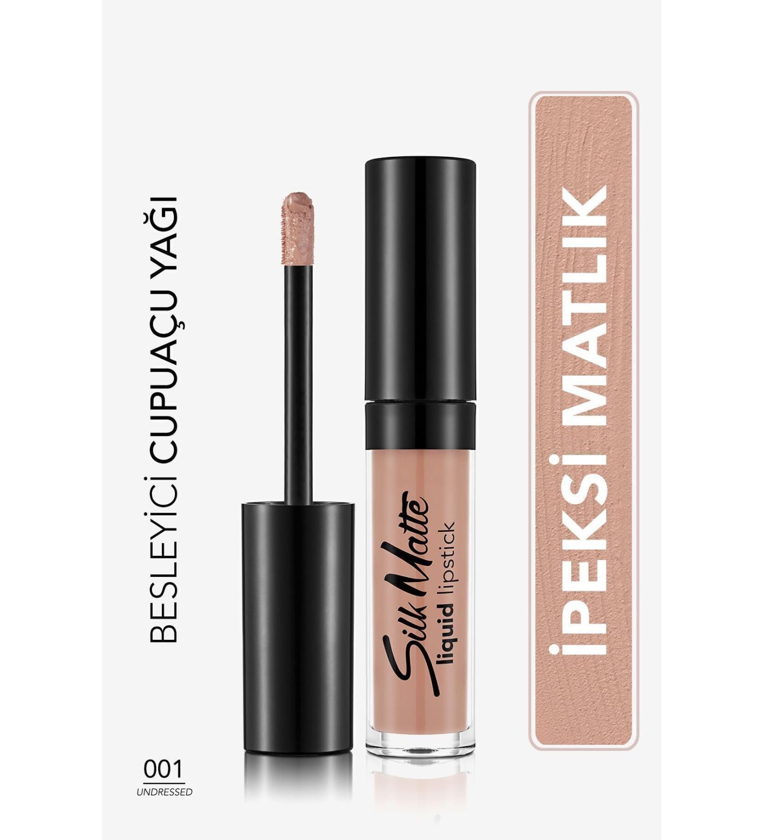 Flormar Velvet Texture Liquid Matte Lipstick - Silk Matte Liquid Lipstick - 001 UNDRESSED - 8690604397273 - Buy Online on GoSupps.com