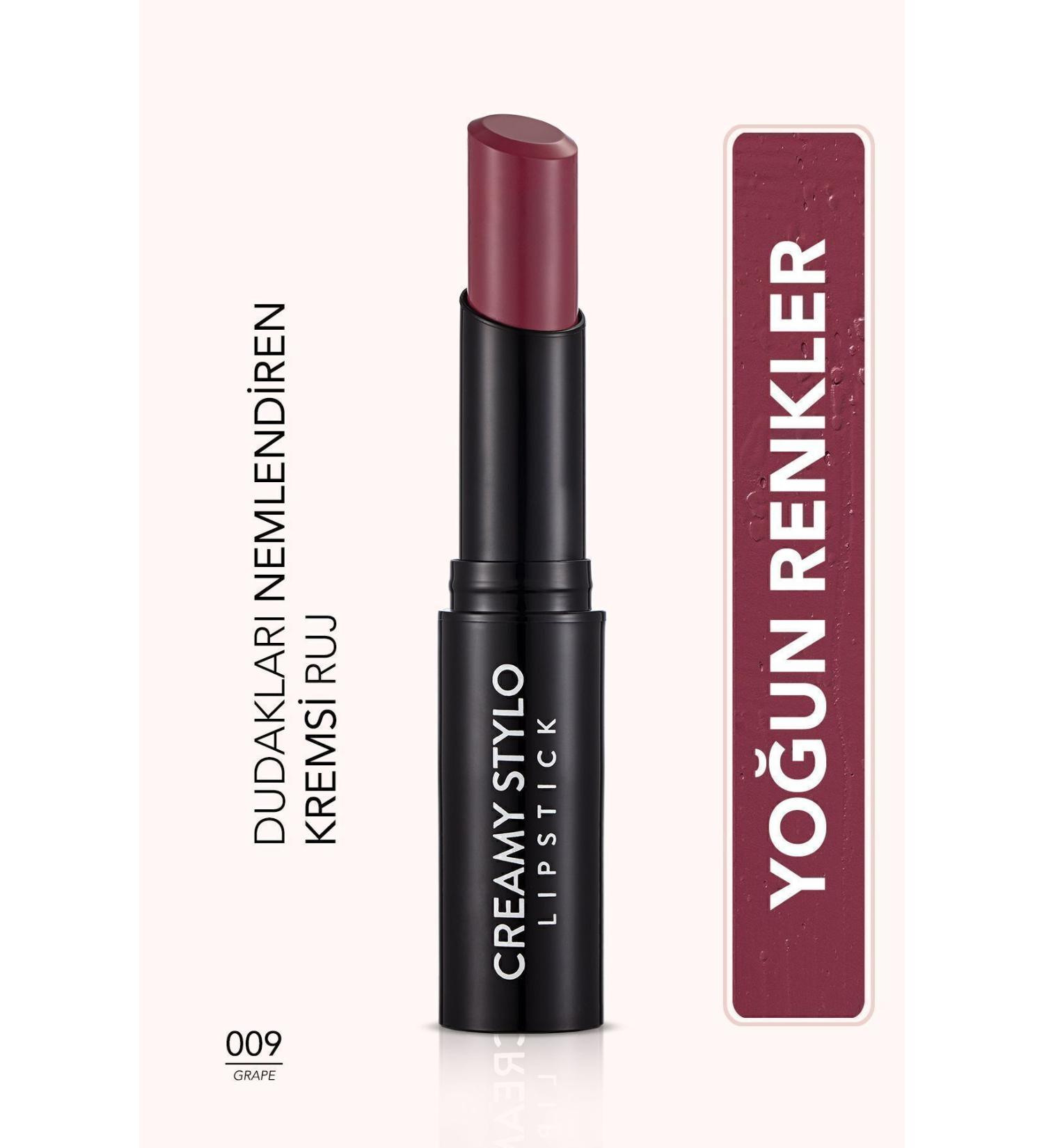 Flormar Semi Glossy Stick Lipstick- Creamy Stylo Lipstick -009 Grape- 8682536013697 - Buy Online on GoSupps.com