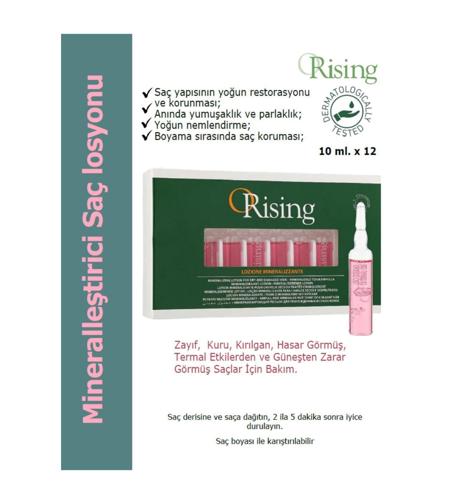 ORising Mineralizzante- Hair Care Ampoule for Dry and Damaged Hair 12 Amp. X 10 Ml.