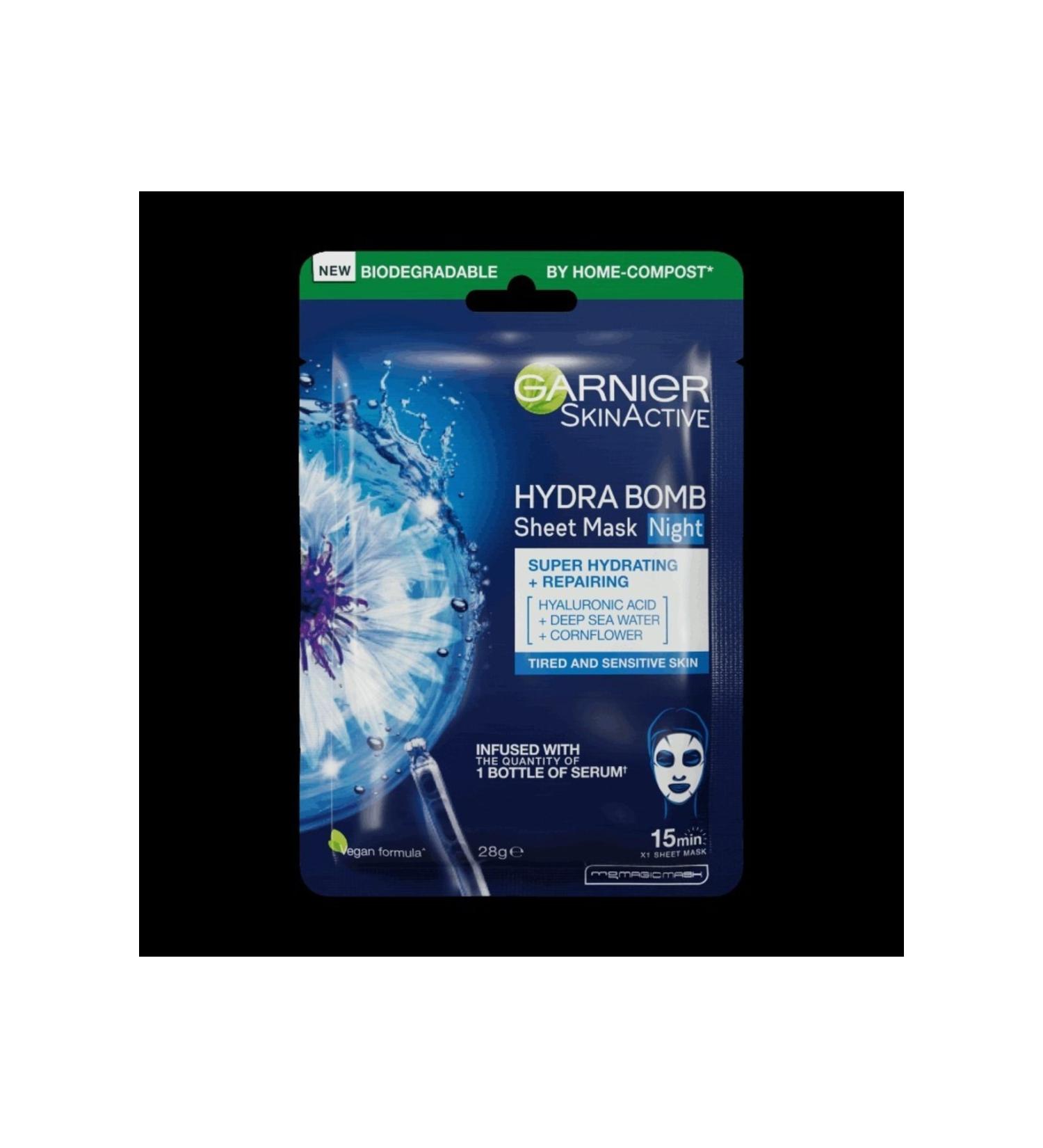 Garnier Moisture Bomb Deep Sea Water Night Mask 28gr - Buy Online on GoSupps.com