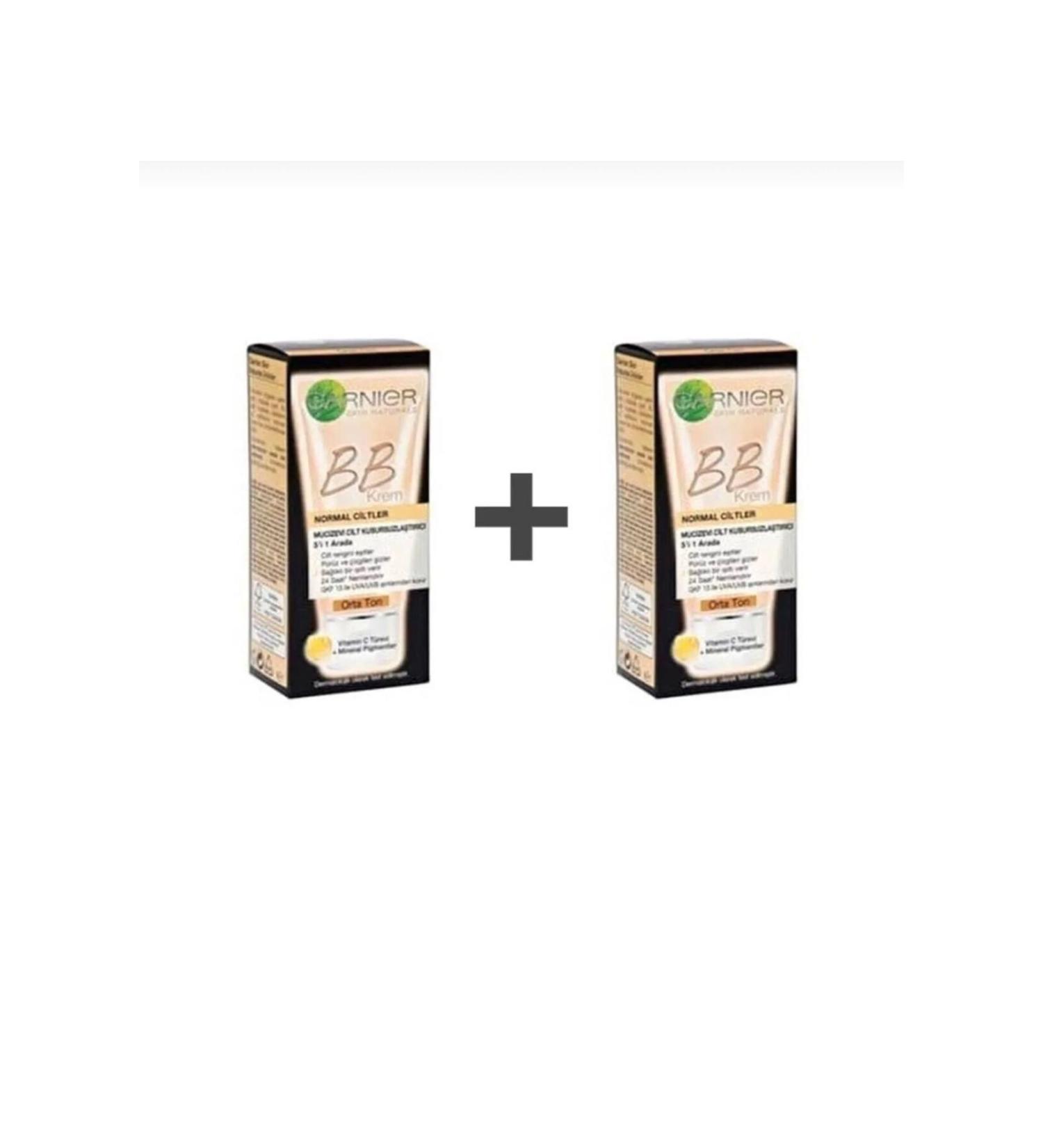 Garnier bb cream medium tone 2 pack 18 ml
