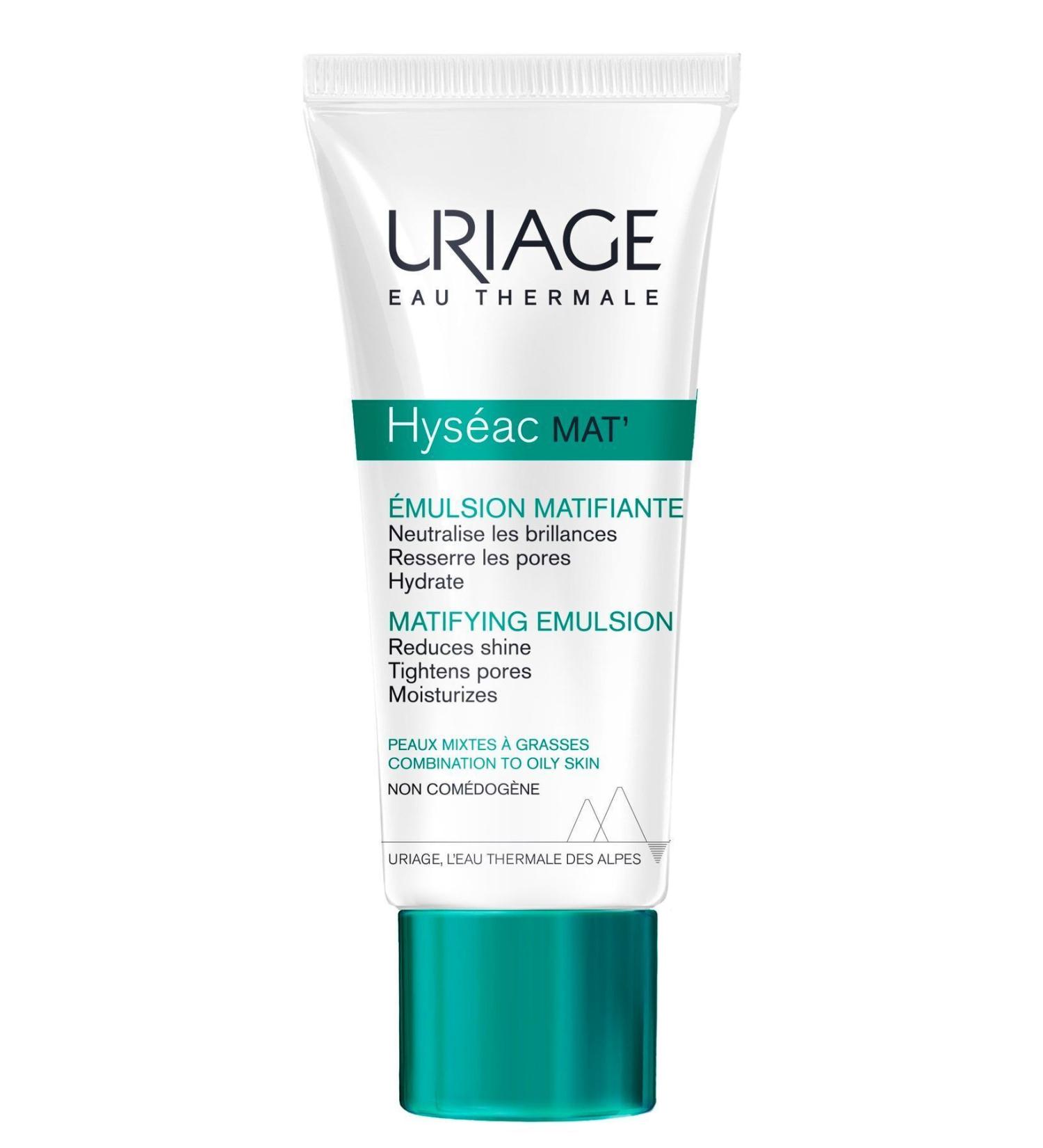 Uriage Hyseac Mat 40 Ml Special Mattifying and Moisturizing Emulsion for Mixed and Oily Skin
