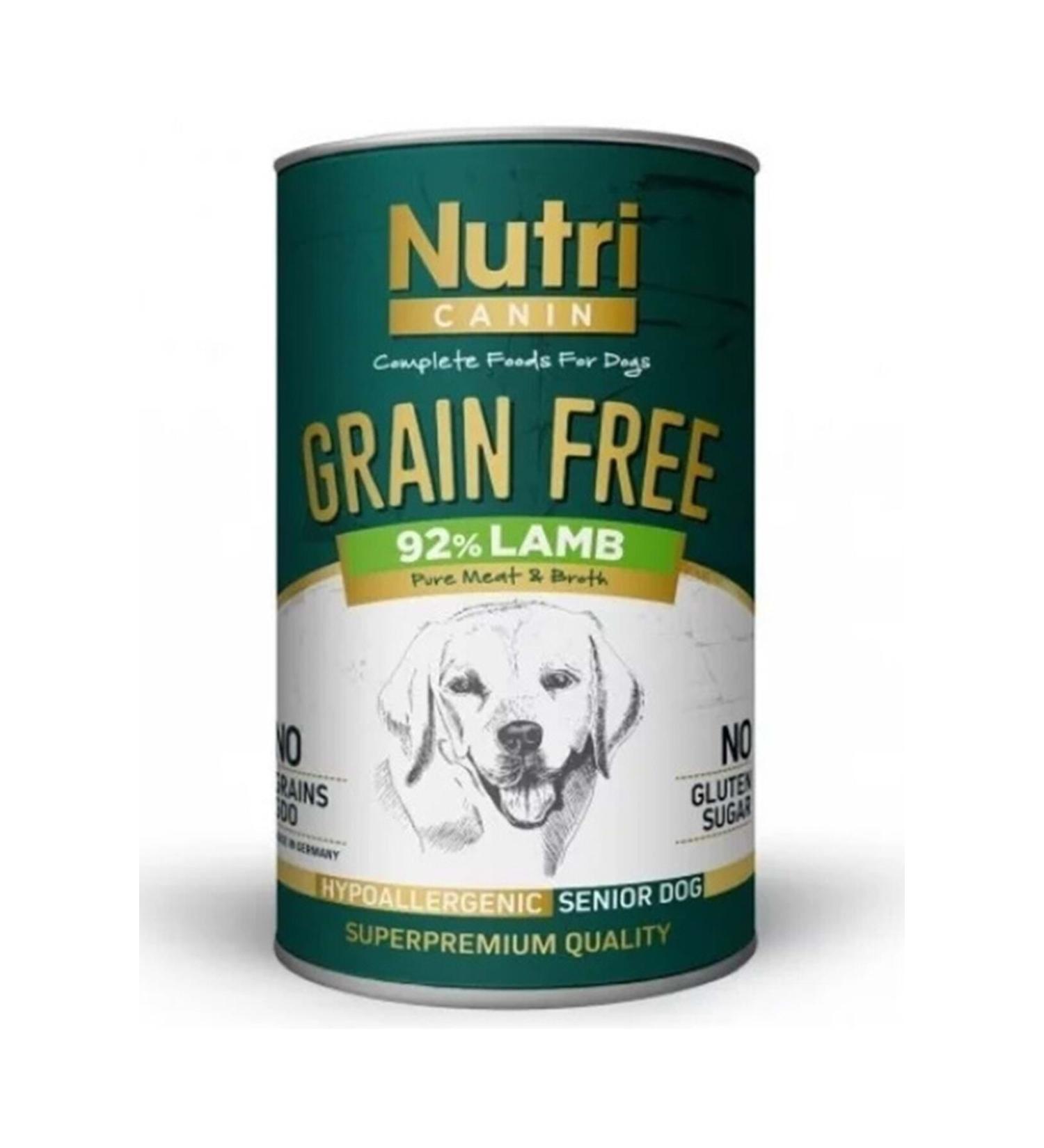 Nutri Canine Nutri Canin Lamb and Potato Grain Free Canned Food for Senior Dogs 400gr
