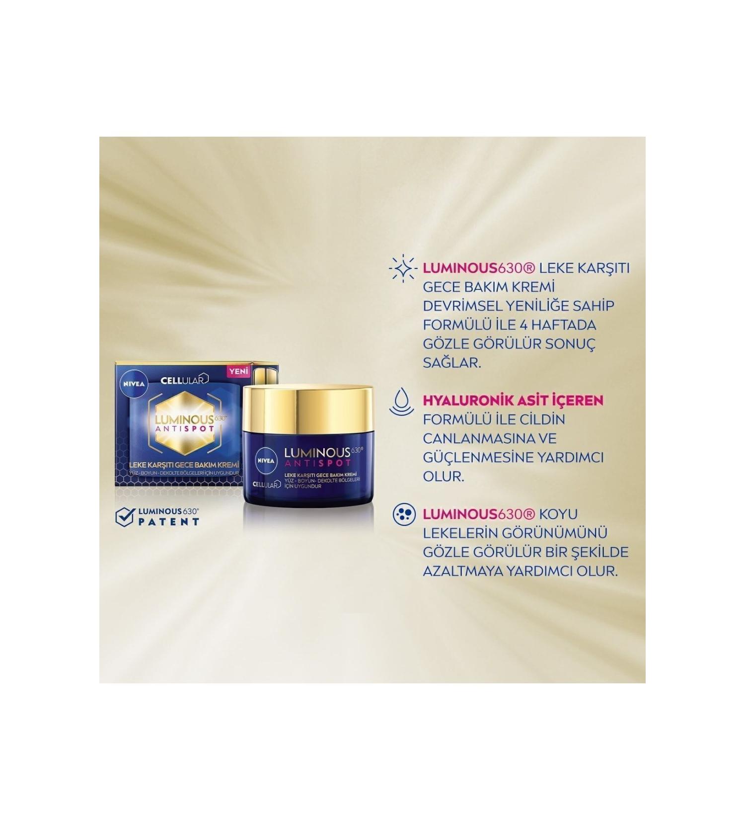 NIVEA Luminous630 Anti-Spot Night Cream 50 Ml
