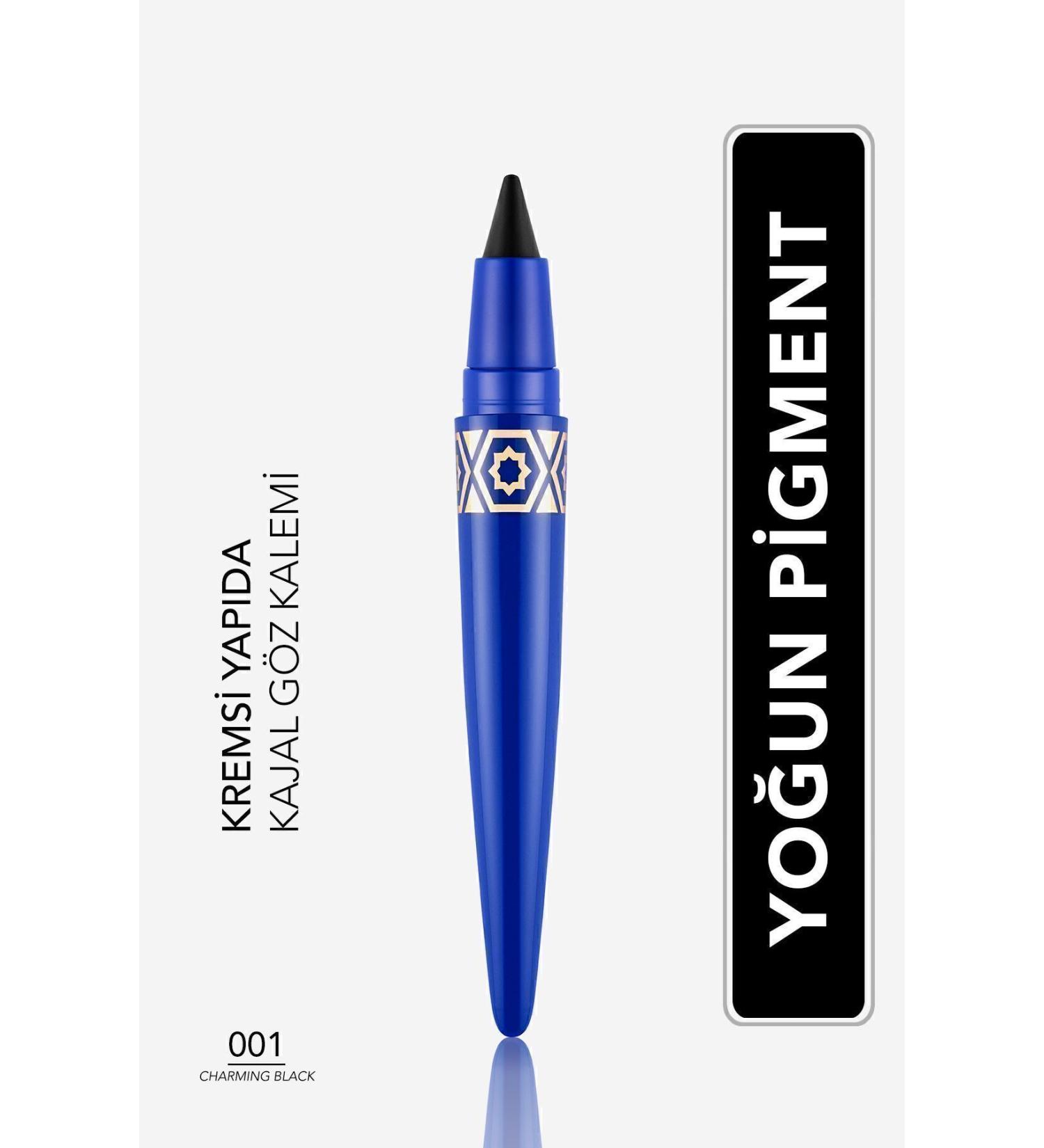 Flormar Soft Tip Kajal Eye Pencil - Kajal Liner Pen - 001 Black - 4251903321532 - Buy Online on GoSupps.com