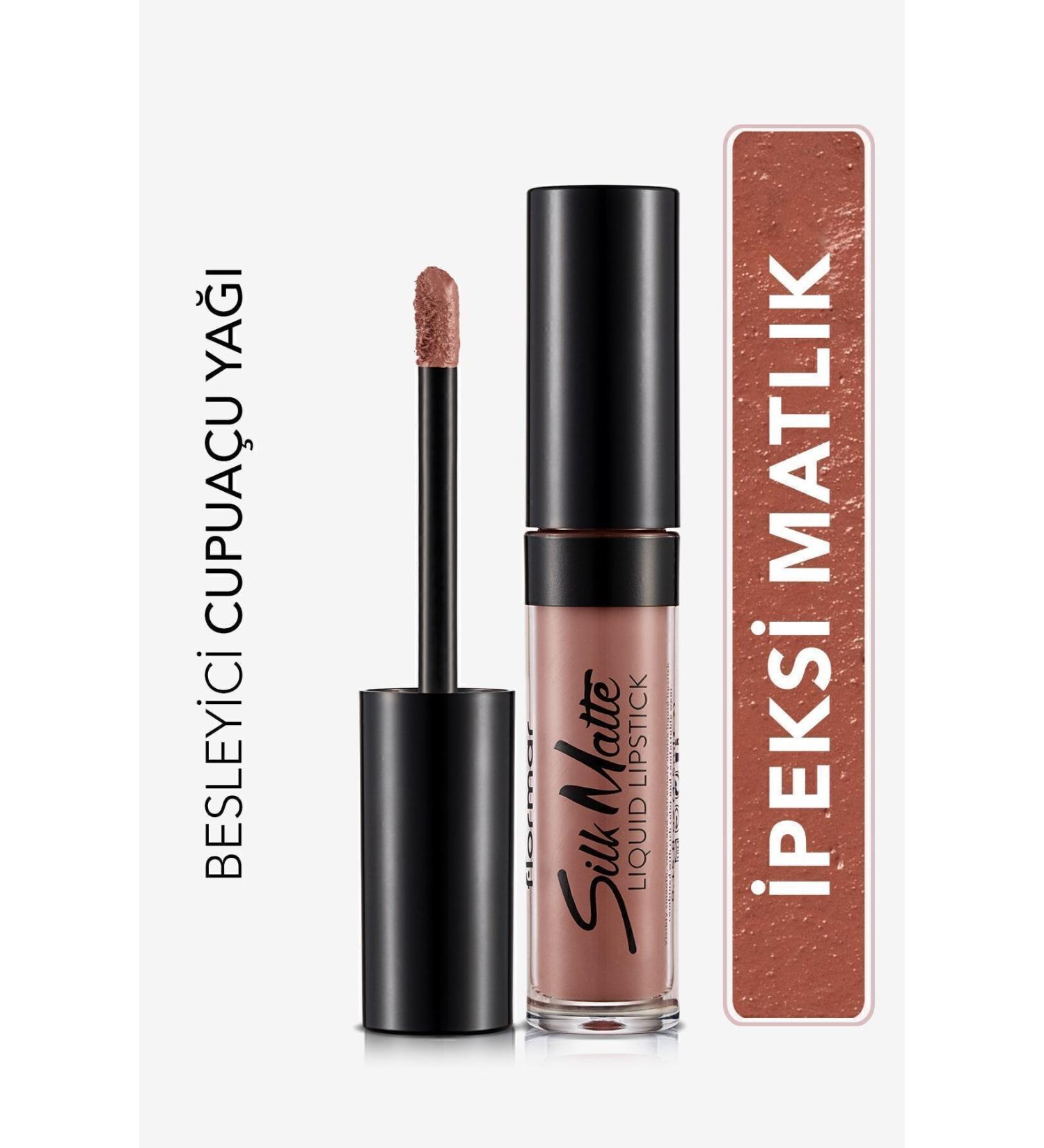 Flormar Velvet Texture Liquid Matte Lipstick (PURPLE LIGHT NUDE)-silk Matte Liquid Lipstick-022 Spicy-8690604627653 - Buy Online on GoSupps.com