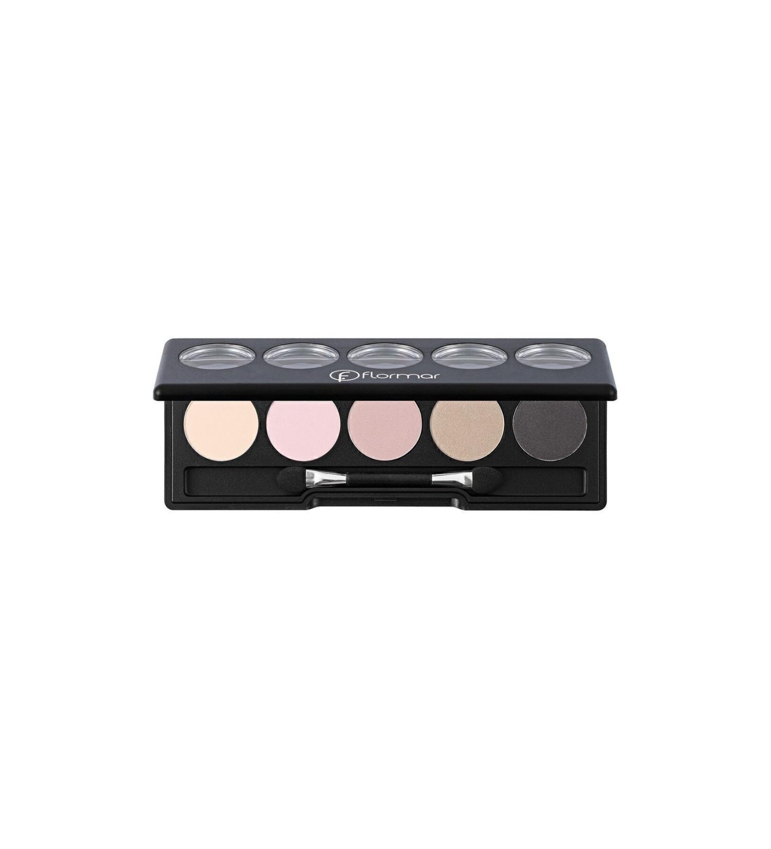 Flormar Matte & Shiny Eyeshadow Palette - Color Eyeshadow Palette - 008 Dance of Sepia - 8690604145751