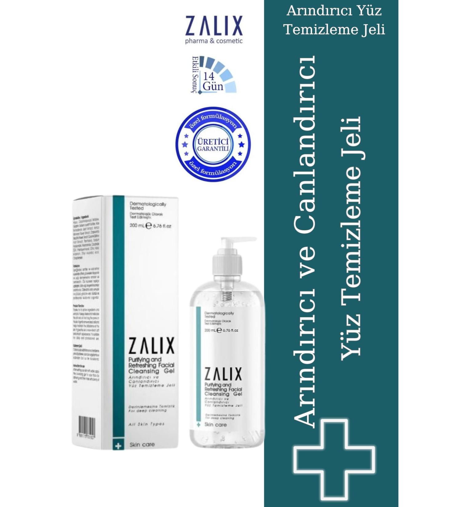 ZALIX Purifying Revitalizing Pore Tightening Facial Cleansing Gel 200 ml - Buy Online on GoSupps.com