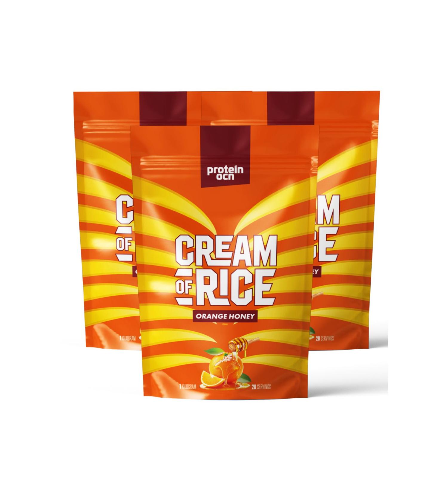 Proteinocean Cream Of Rice | Rice Cream - Orange Honey - 1kg X 3 PCS