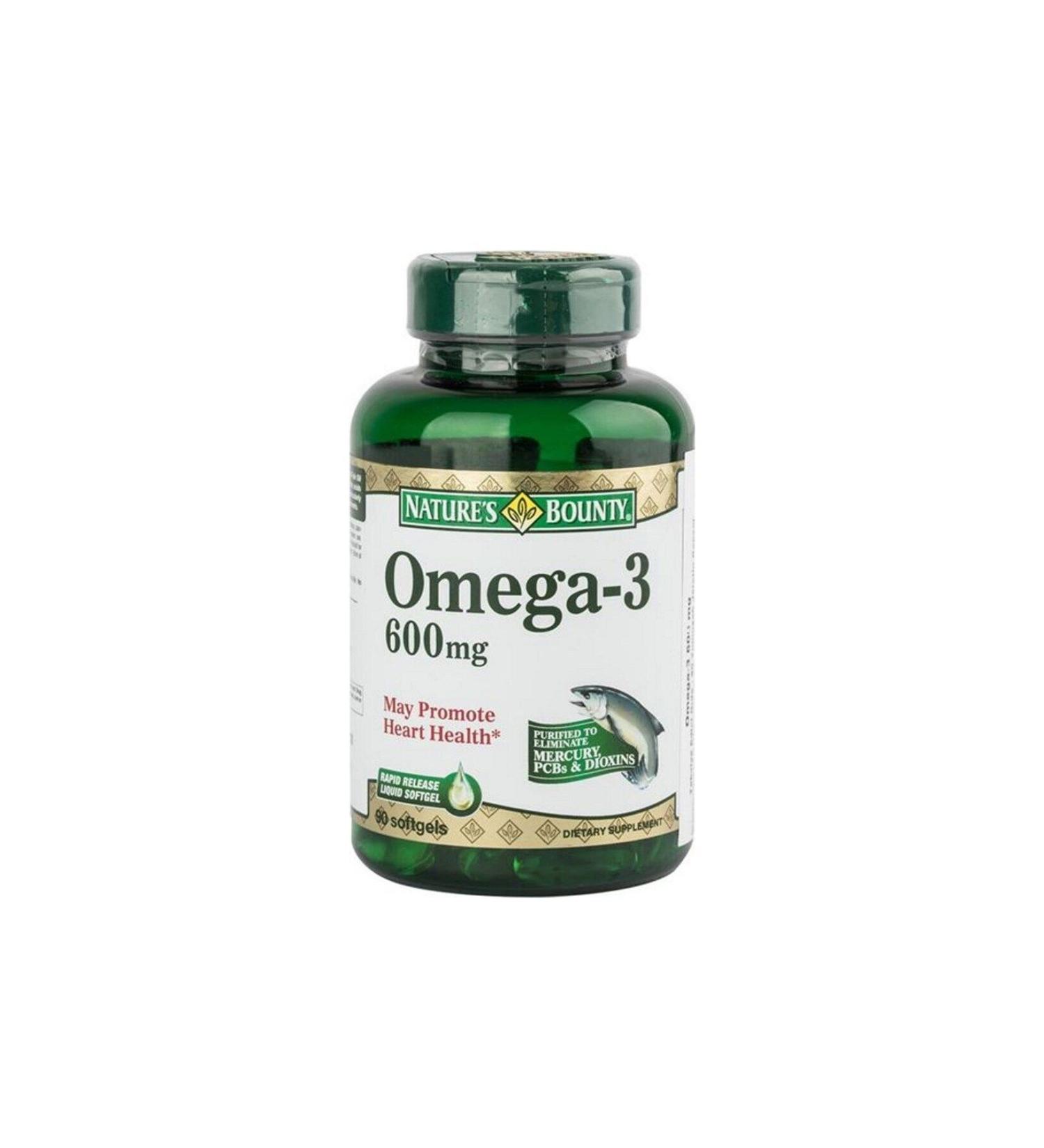 Natures Bounty Omega-3 600 Mg 90 Softgel