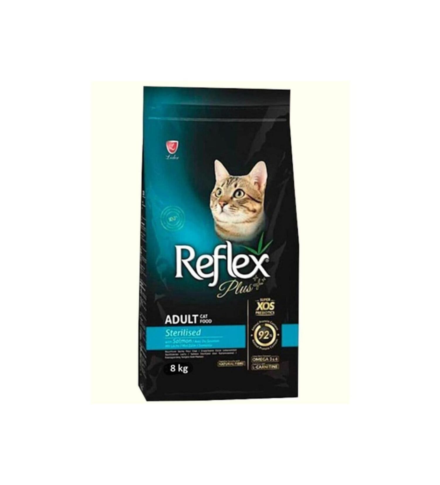 Reflex Plus Salmon Sterilized Adult Cat Food 8 Kg