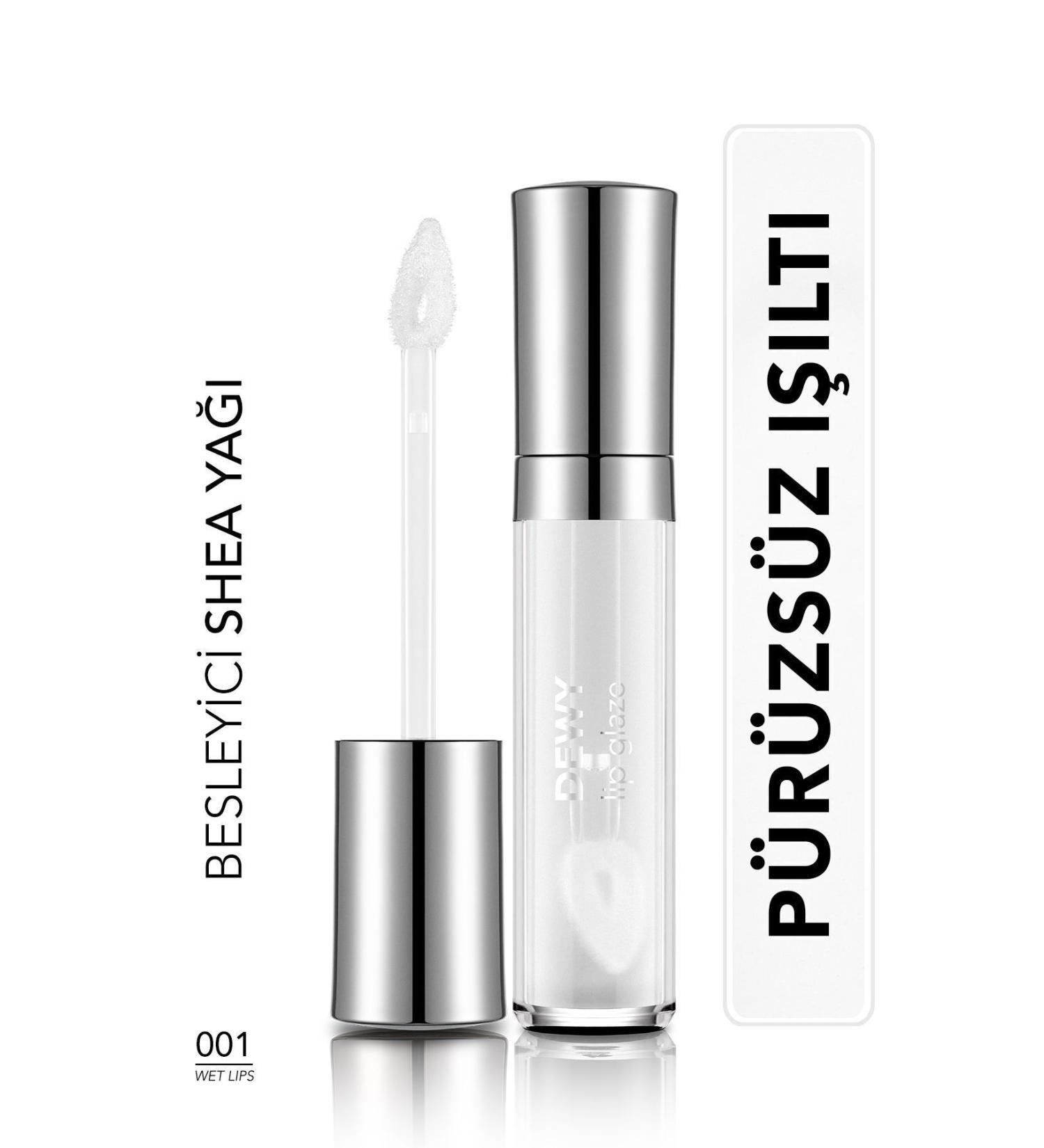 Flormar Nourishing Lip Gloss - Dewy Lip Glaze - 001 Wet Lips-8682536068017 - Buy Online on GoSupps.com