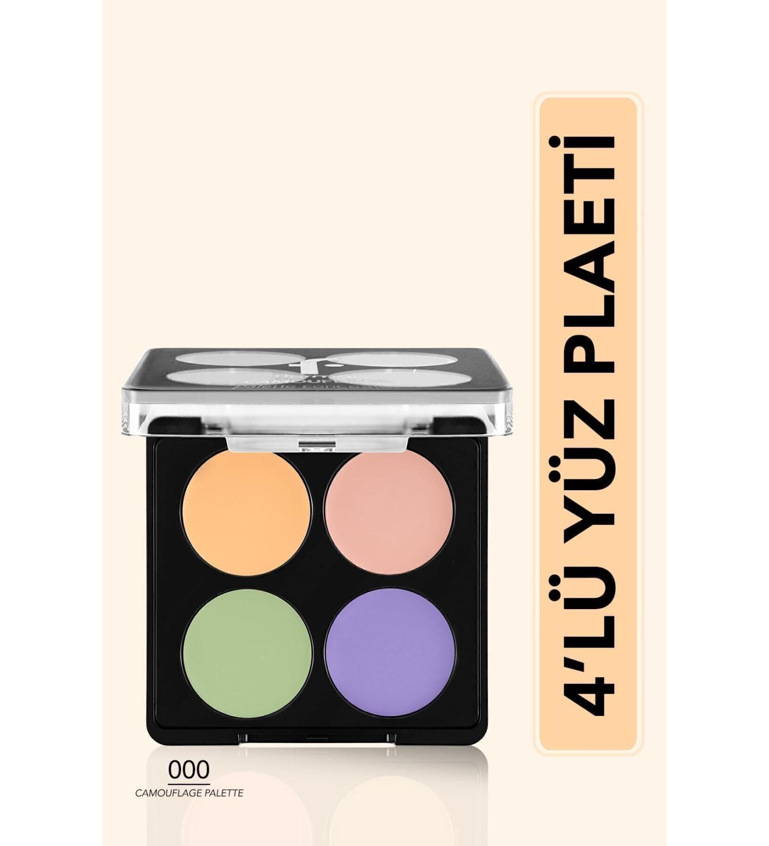 Flormar Cream Concealer Palette (4 COLORS) - Camouflage Palette Concealer - 000 Multi Color - 8682536053815 - Buy Online on GoSupps.com