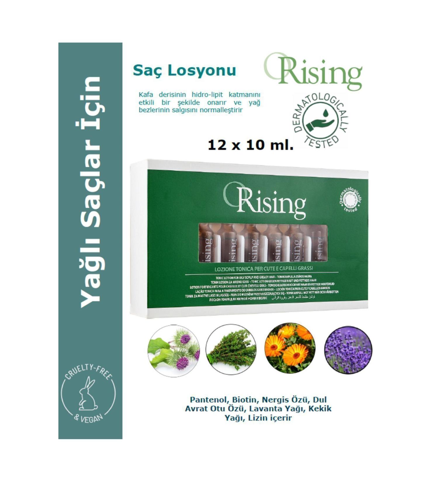 ORising Grasso - Hair Lotion For Oily Hair 12 Amp. 10 Ml.