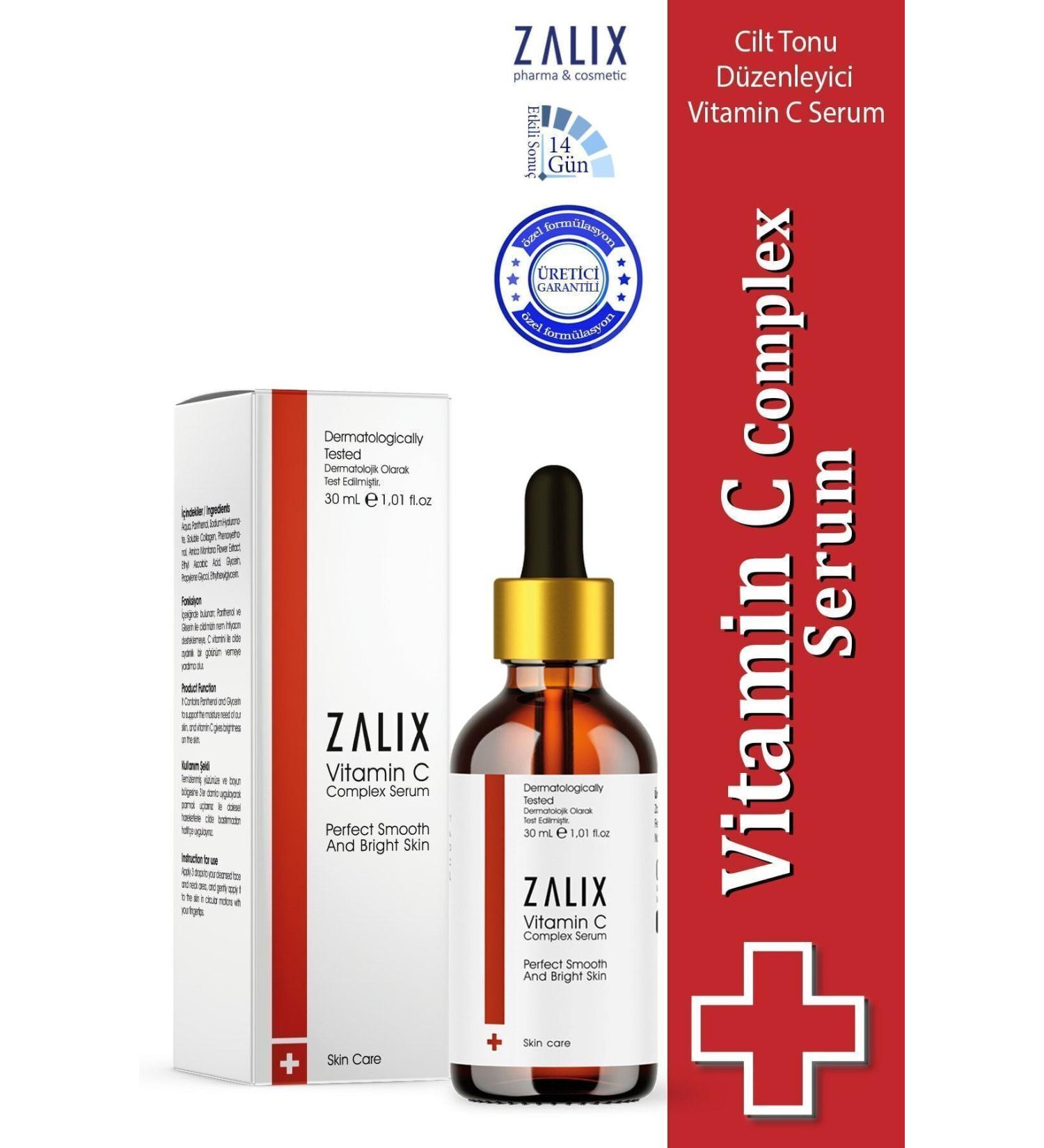 ZALIX Skin Tone Equalizer & Brightening Vitamin C Complex Serum 30 ml - Buy Online on GoSupps.com
