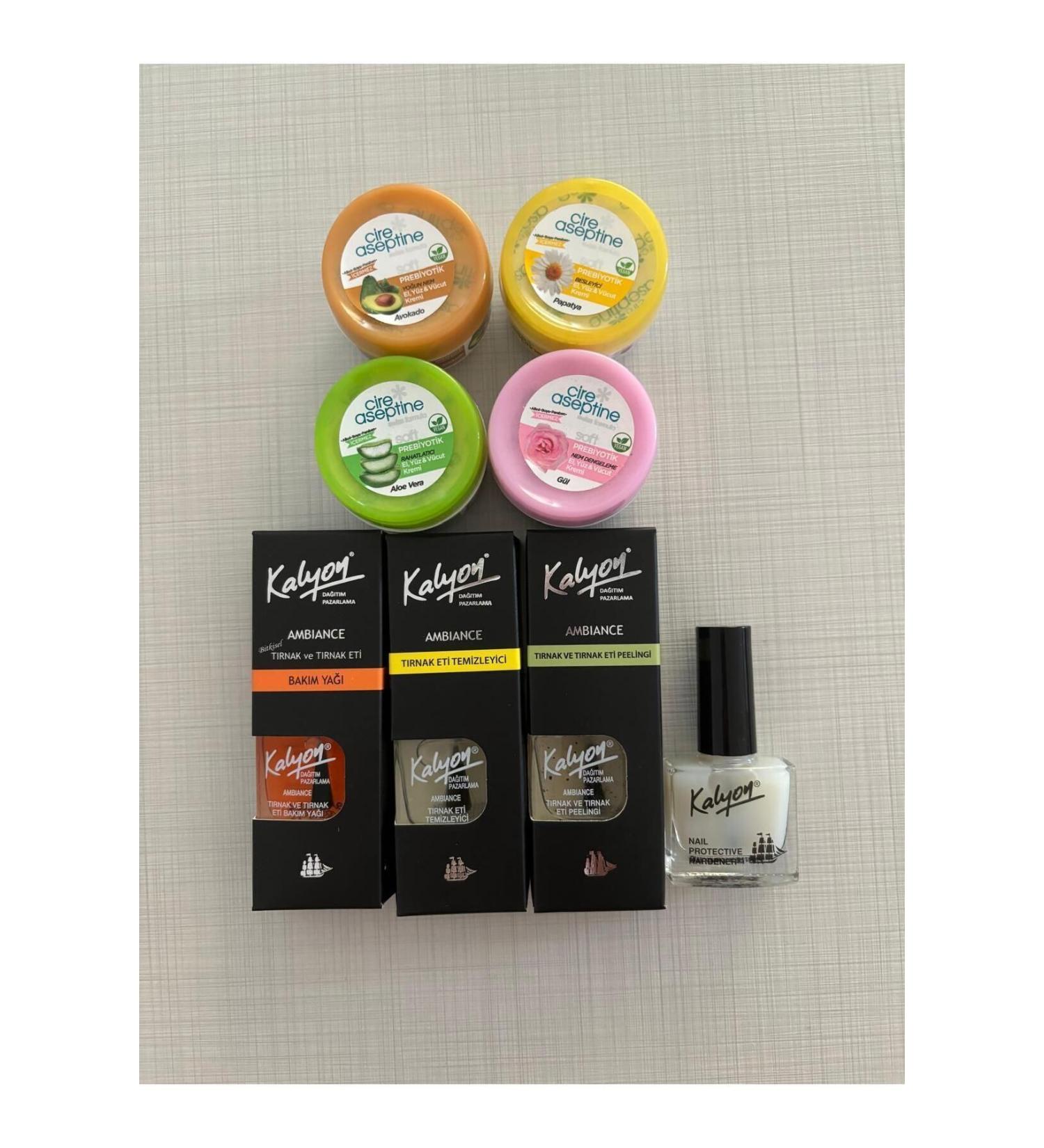 Kalyon Care Oil Cuticle Cleaner Peeling Kalyon Nail 4 pieces 30 ml cream