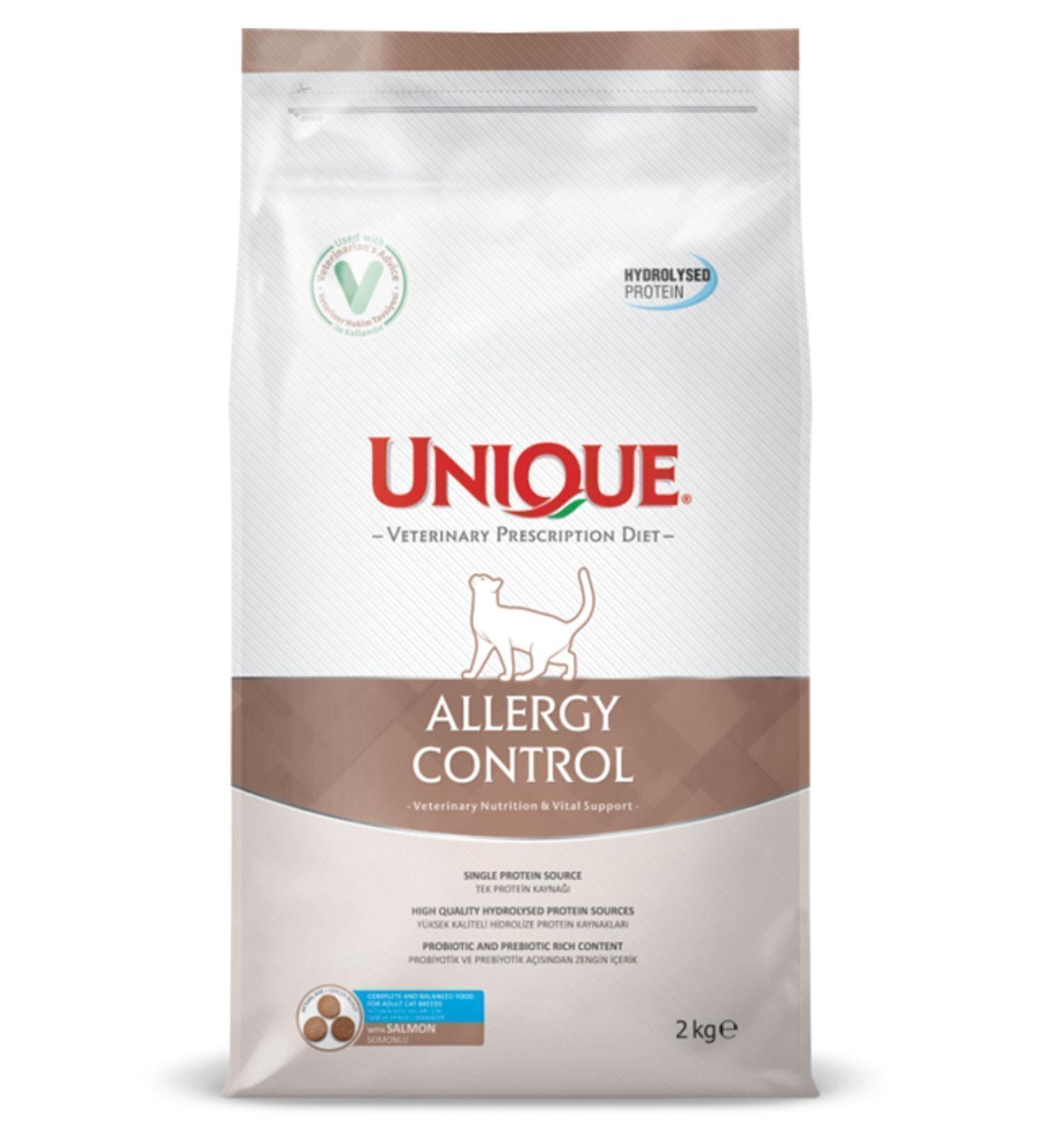 Unique ALLERGY CONTROL CAT FOOD 2KG