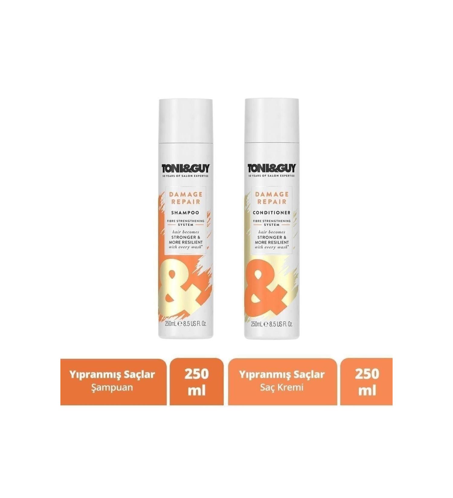 Toni Guy Damaged Hair Shampoo 250 ml Hair Care Conditioner 250 ml