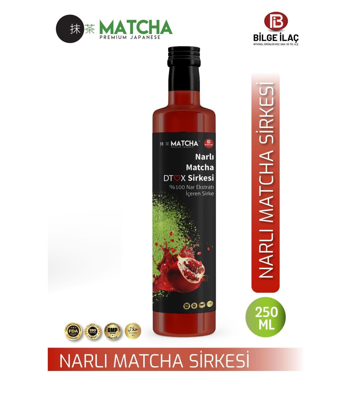 Bilge la Matcha Premium Japanese Pomegranate Matcha Detox Vinegar 250 ml - Buy Online on GoSupps.com