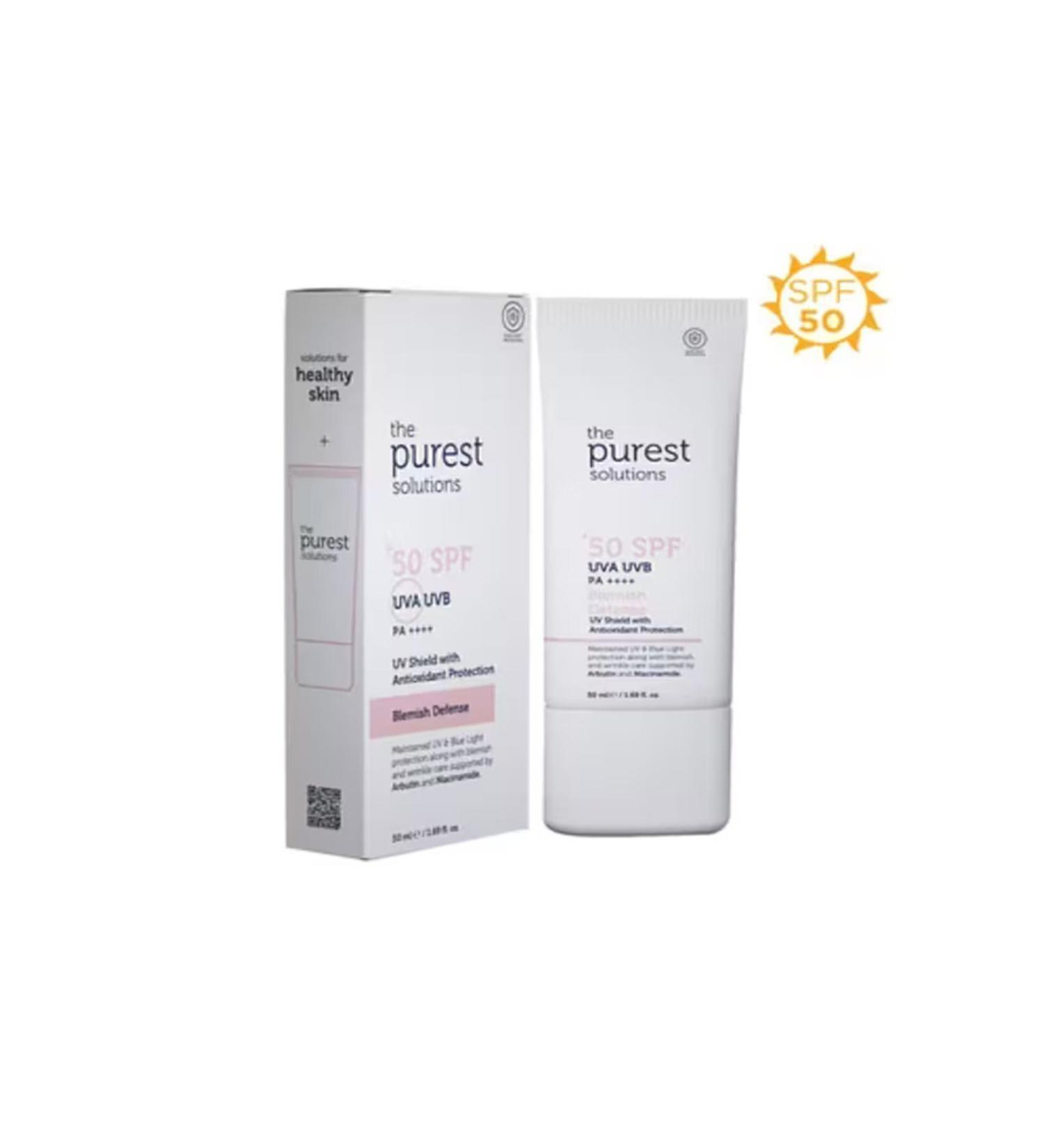 the purest solu The Purest Solutions Blemish Skin Sunscreen 50+ Spf 50 ml