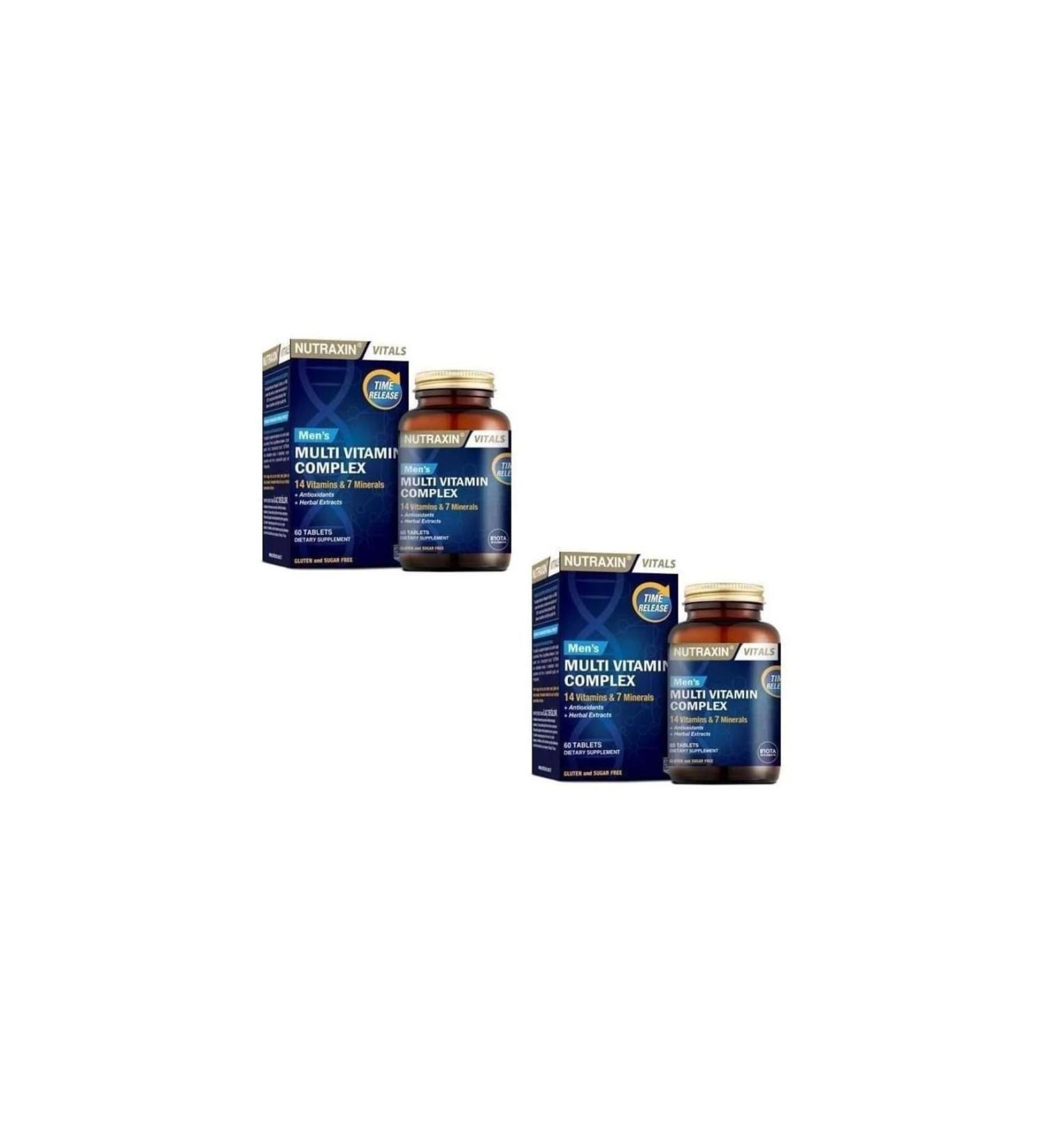 Nutraxin Multivitamin & Mineral Complex For Men 2 Pack