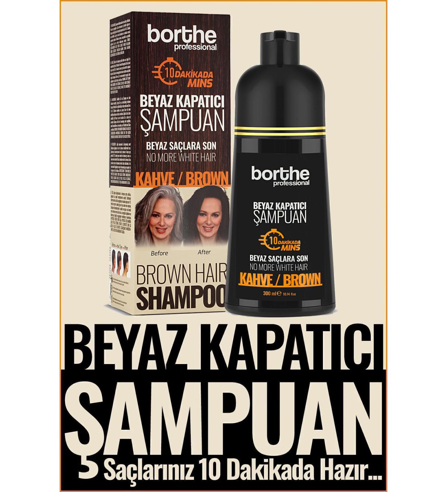 Borthe Brown Shampoo for White Hair 300 ml - Buy Online on GoSupps.com