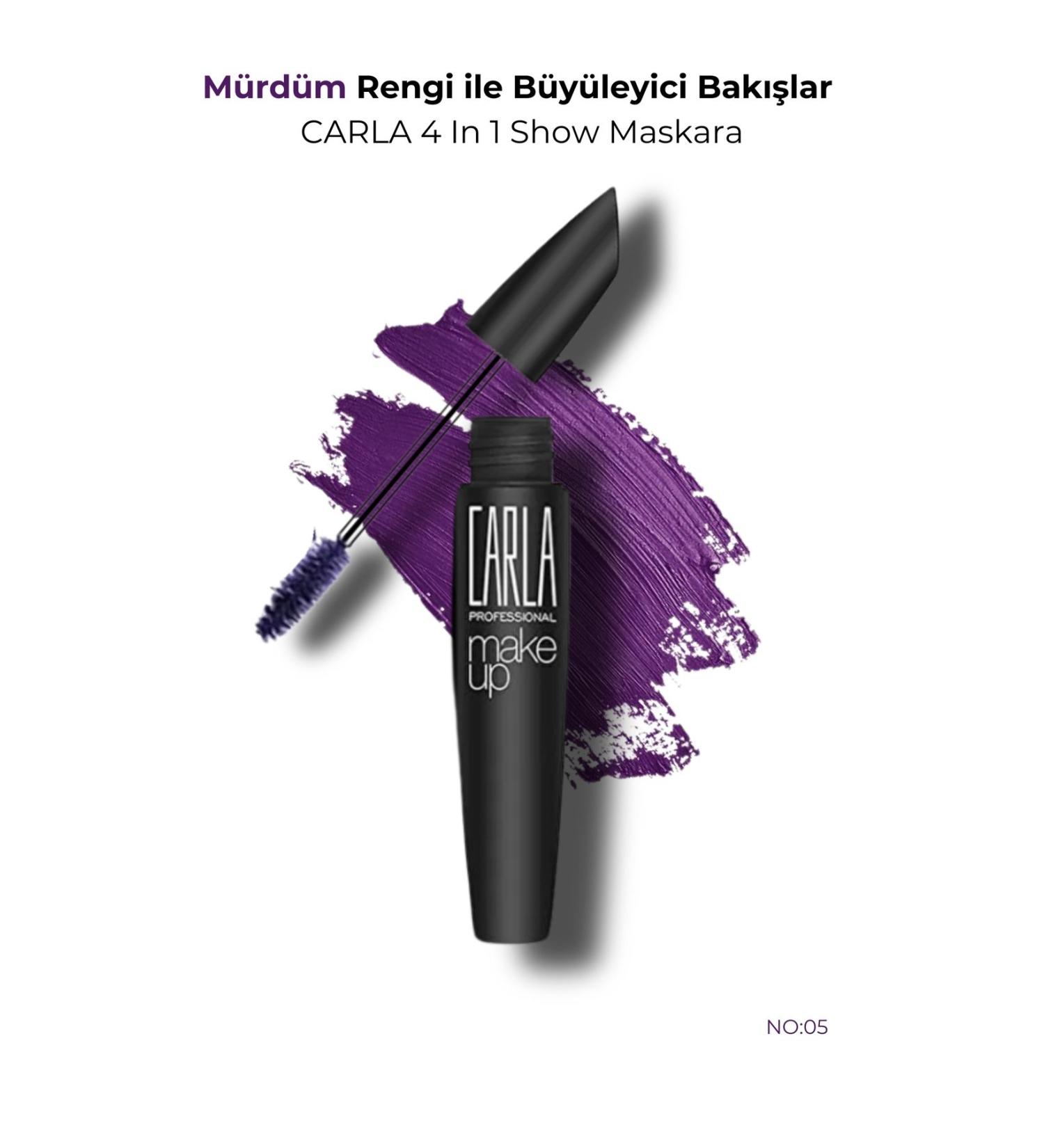 CARLA 4 In 1 Show Mascara Plum 7.5 ml - No: 05 - Buy Online on GoSupps.com