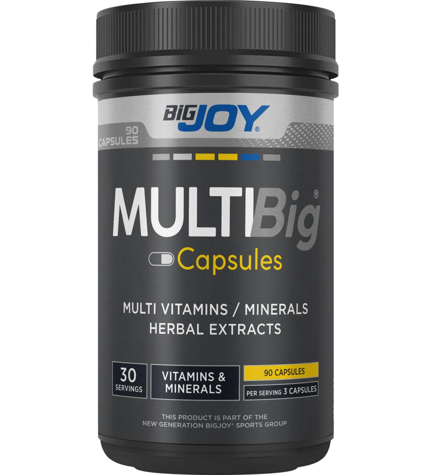 Big Joy Sports Multibig Vitamin Mineral 90 Capsules - Buy Online on GoSupps.com