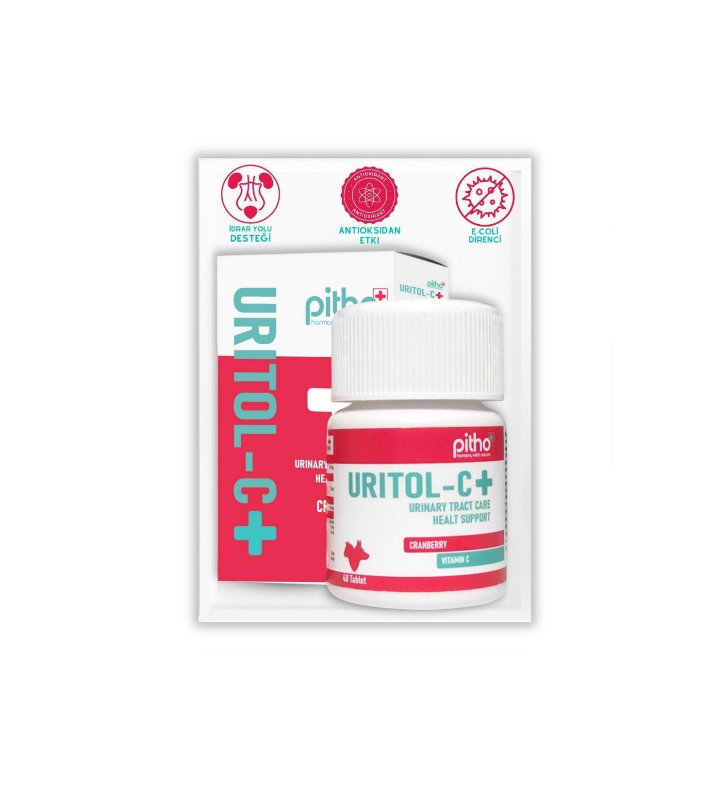 Pitho Uritol C (Kidney and Urinary Tract Health Renal Tablet for Cats and Dogs) - Buy Online on GoSupps.com
