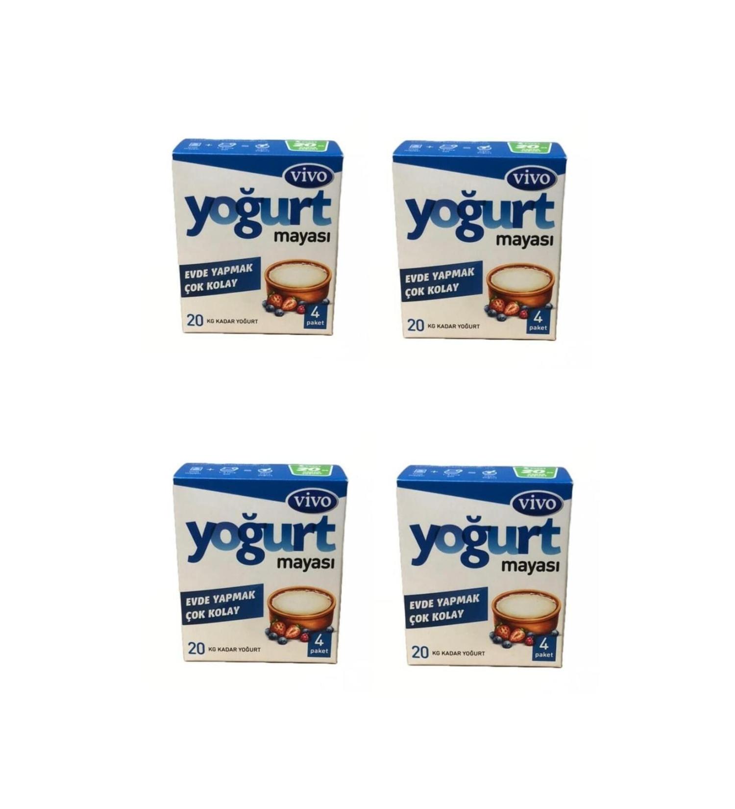 vivo Yogurt Yeast 4 Pieces