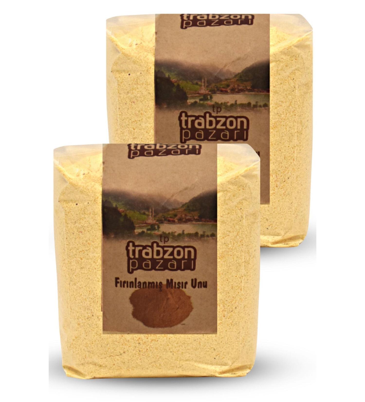 TRABZON PAZARI Trabzon Local Heirloom Seed Gluten-free Roasted Corn Flour 2x900 gr - Buy Online on GoSupps.com